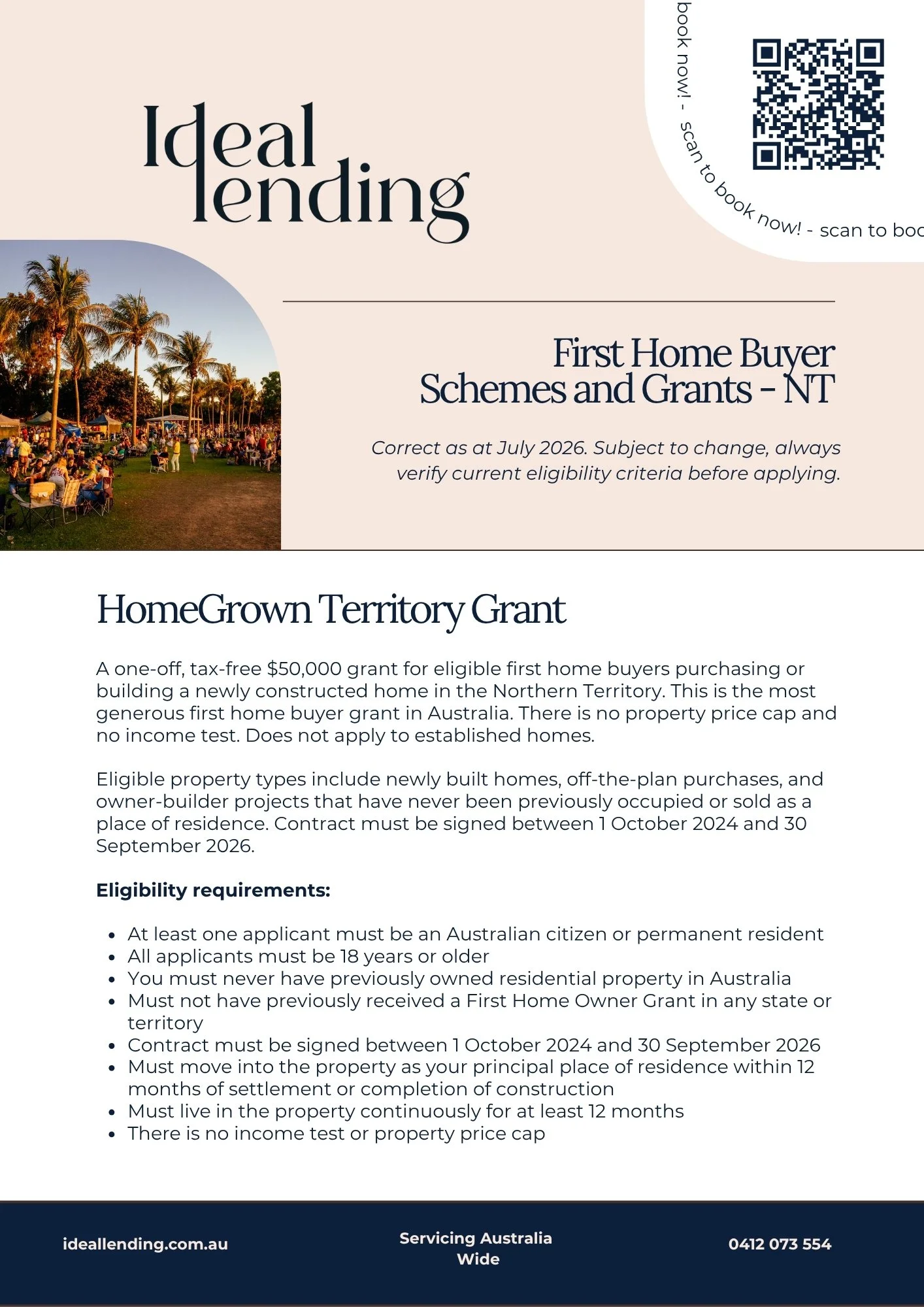NT First Home Buyers Fact Sheet