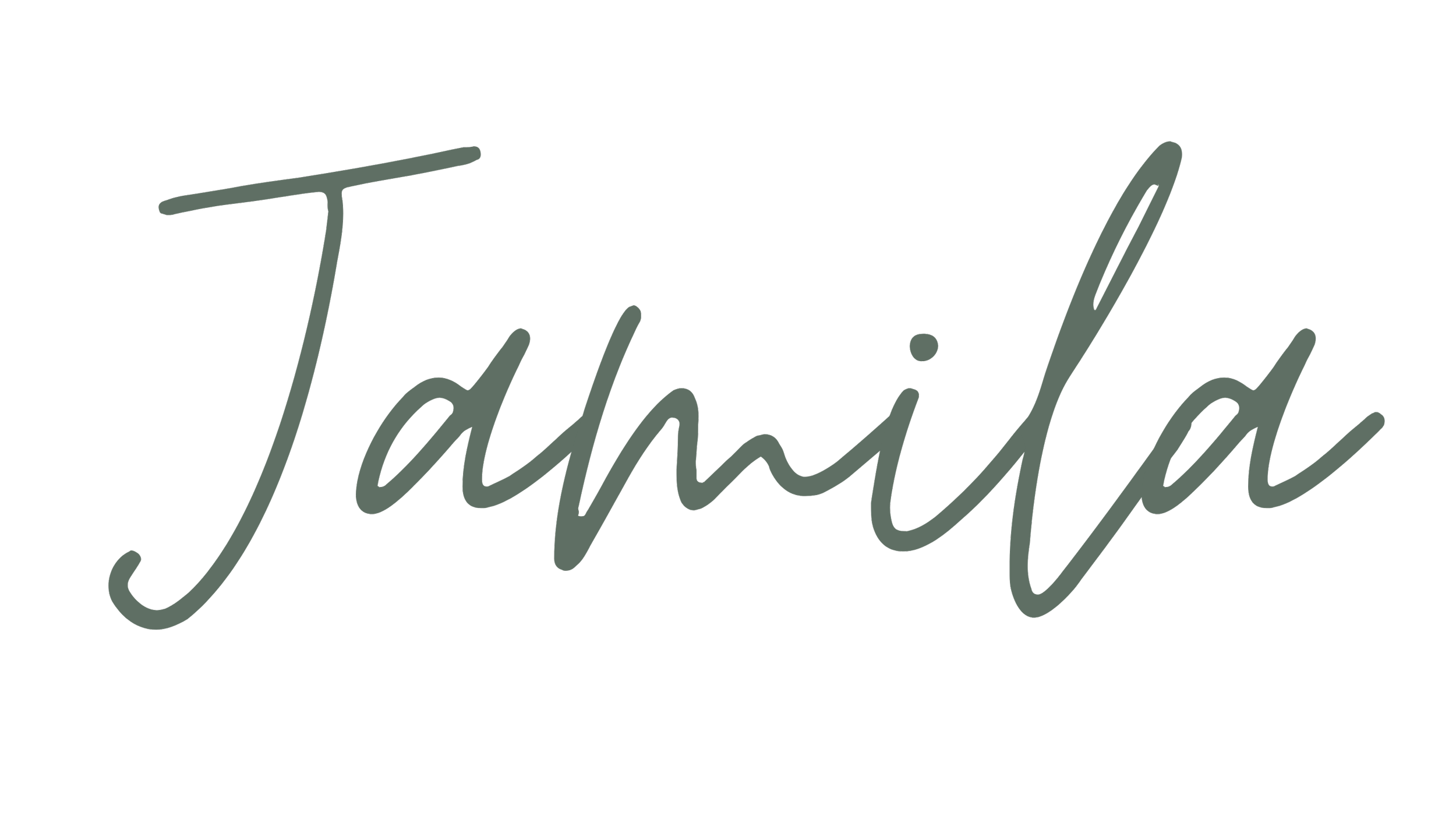 Signature of Jamila Gubbels, founder of Tender Presence.