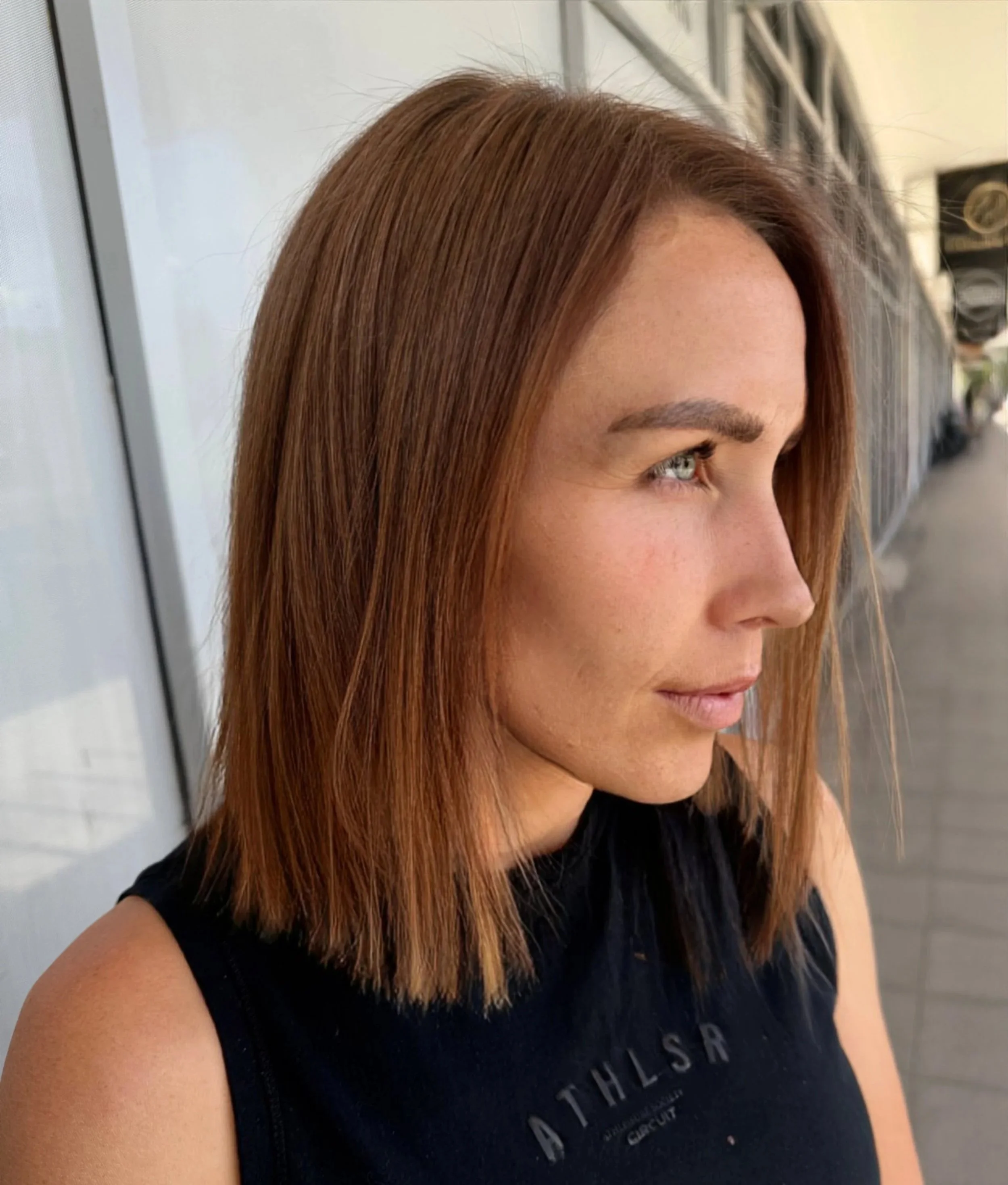 Long Bob style by Rit at The Den Colour and Cutting specialists at Chipping Norton