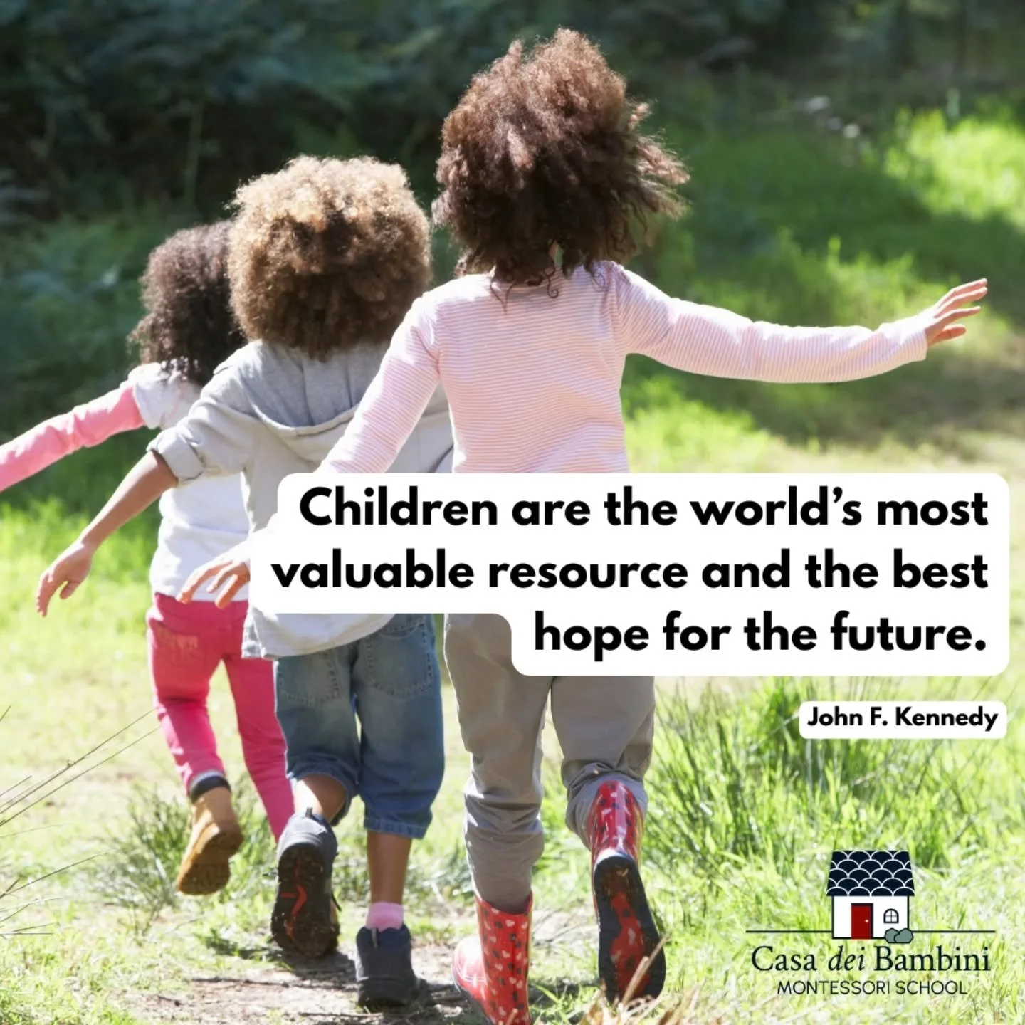 Children are the world's most valuable resource and the best hope for the future. ~John F. Kennedy

#casadeibambinimemphis #memphismontessori #montessori #midtownmemphis #memphis