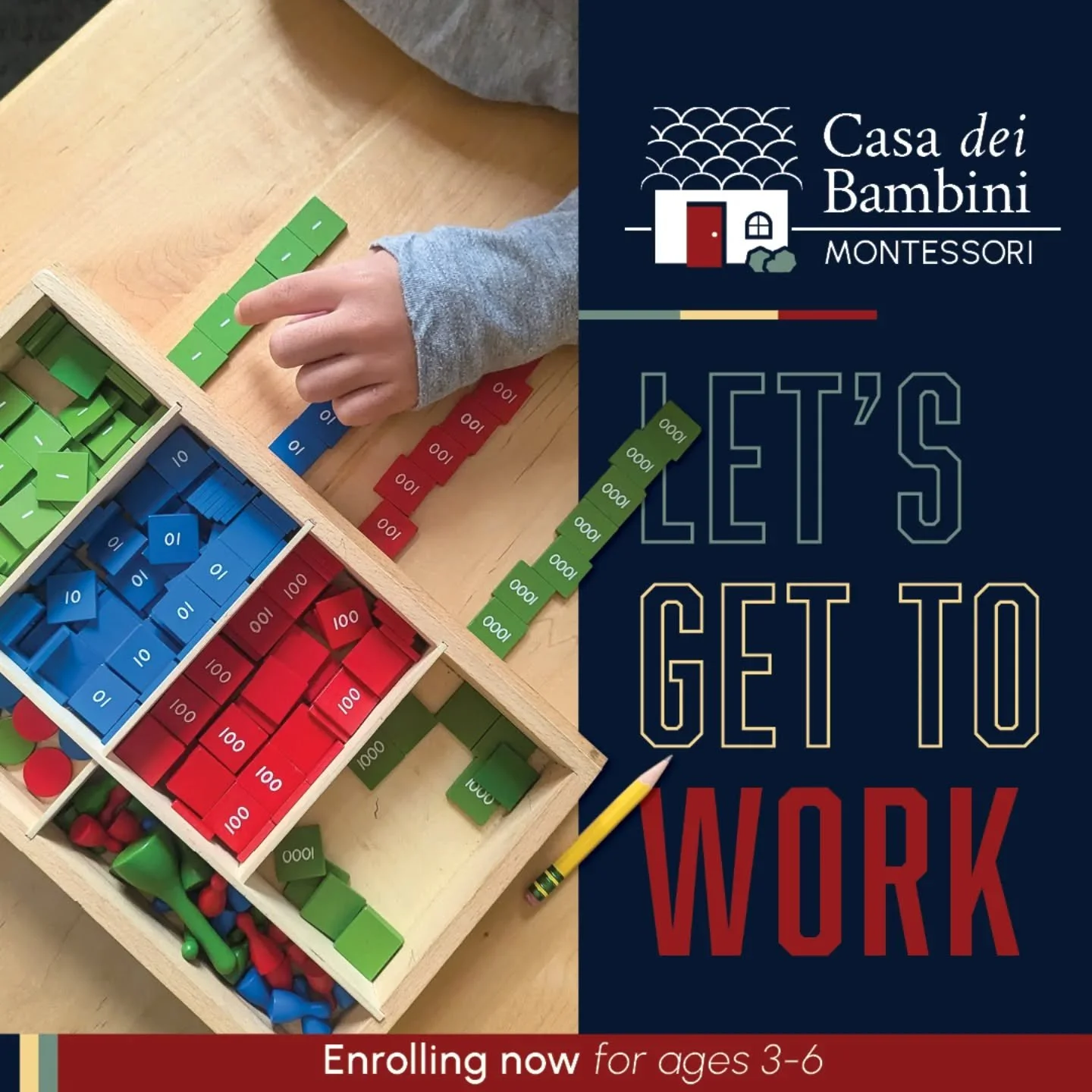 At Casa dei Bambini Montessori, children ages 3&ndash;6 learn to count, think, and problem-solve through beautiful, hands-on materials

Now enrolling in Midtown Memphis for our Founding Primary program.

📚 Montessori Education 
🌿 Child-centered lea