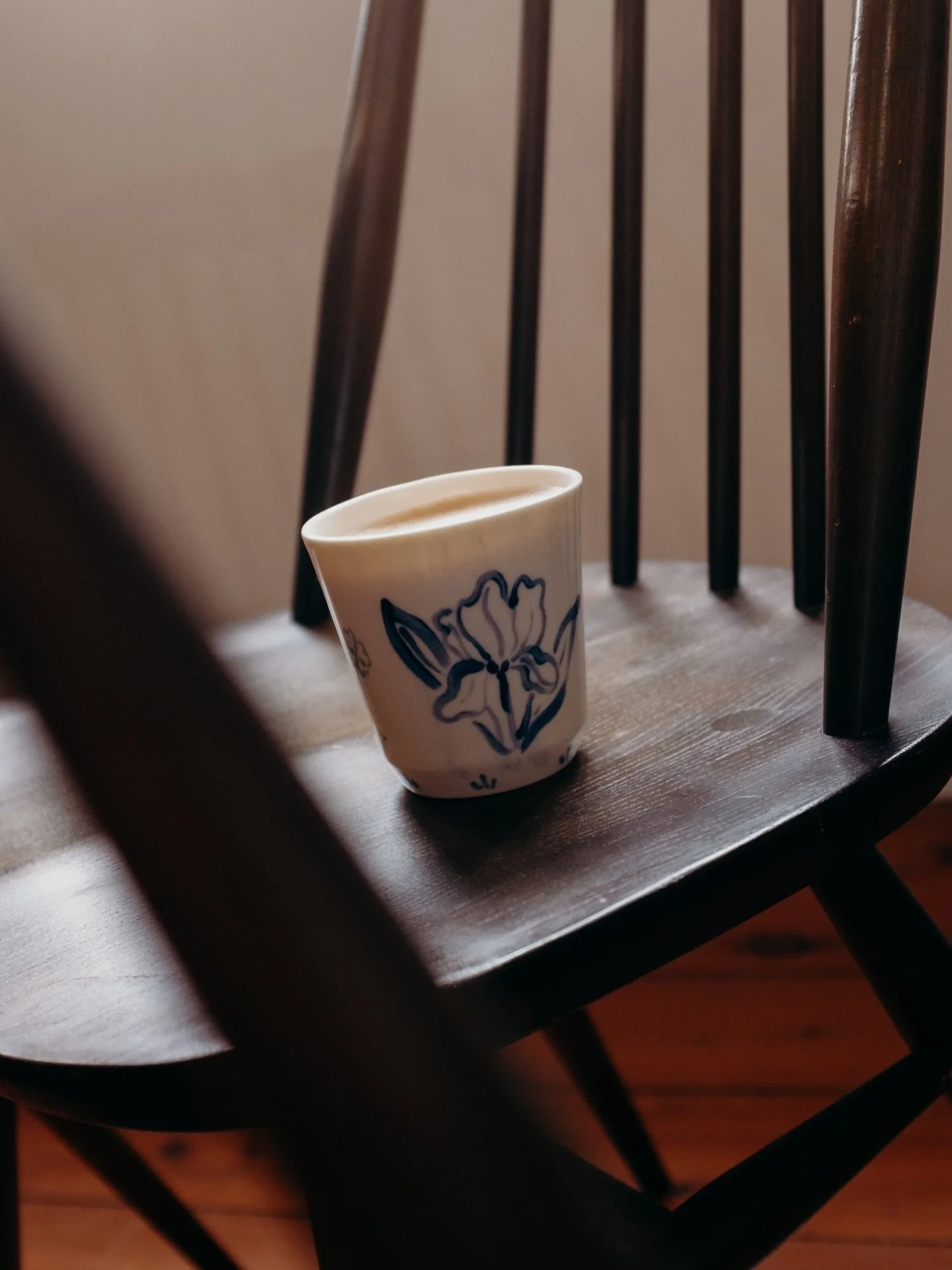 The many faces of my @daytodayathome latte cup. Made and illustrated by Maddison, who I am now so grateful to call a friend.🪻

Each time I drink from it I study the lines &amp; shapes. Each flower now a friend too. 

Let&rsquo;s celebrate humble hom