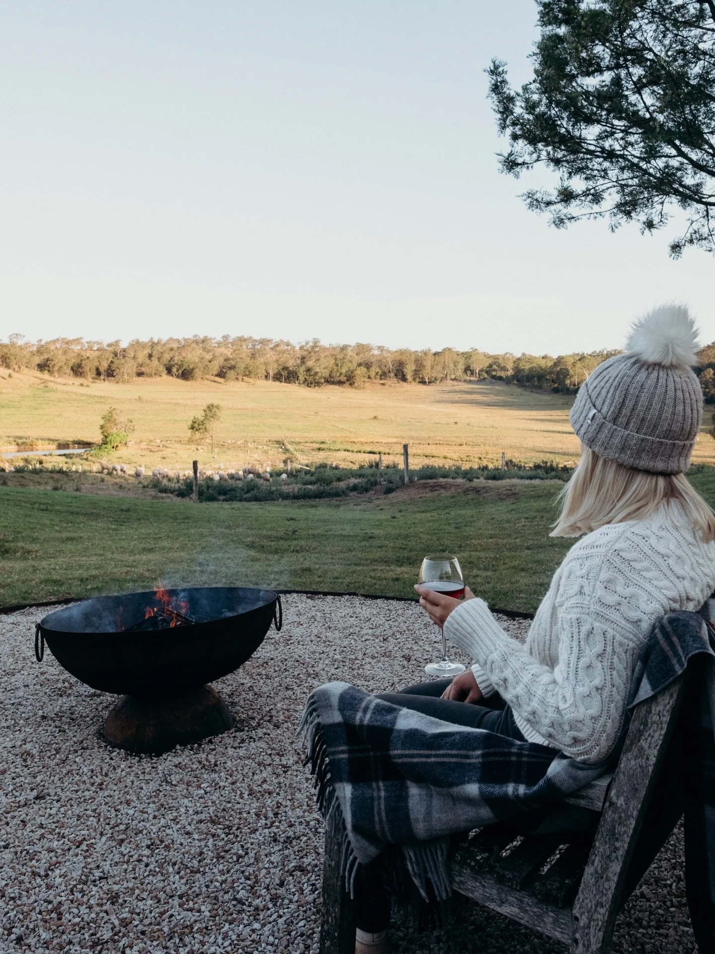 Winter is around the corner, and I&rsquo;m dreaming of afternoons like this. 
Lifestyle brand imagery captured by me for @bunnyconnellen 🍃 
Think Tasmanian red wines, woolens and genuine peace amongst the sheep, mountains and fig trees. 🍷

We spent