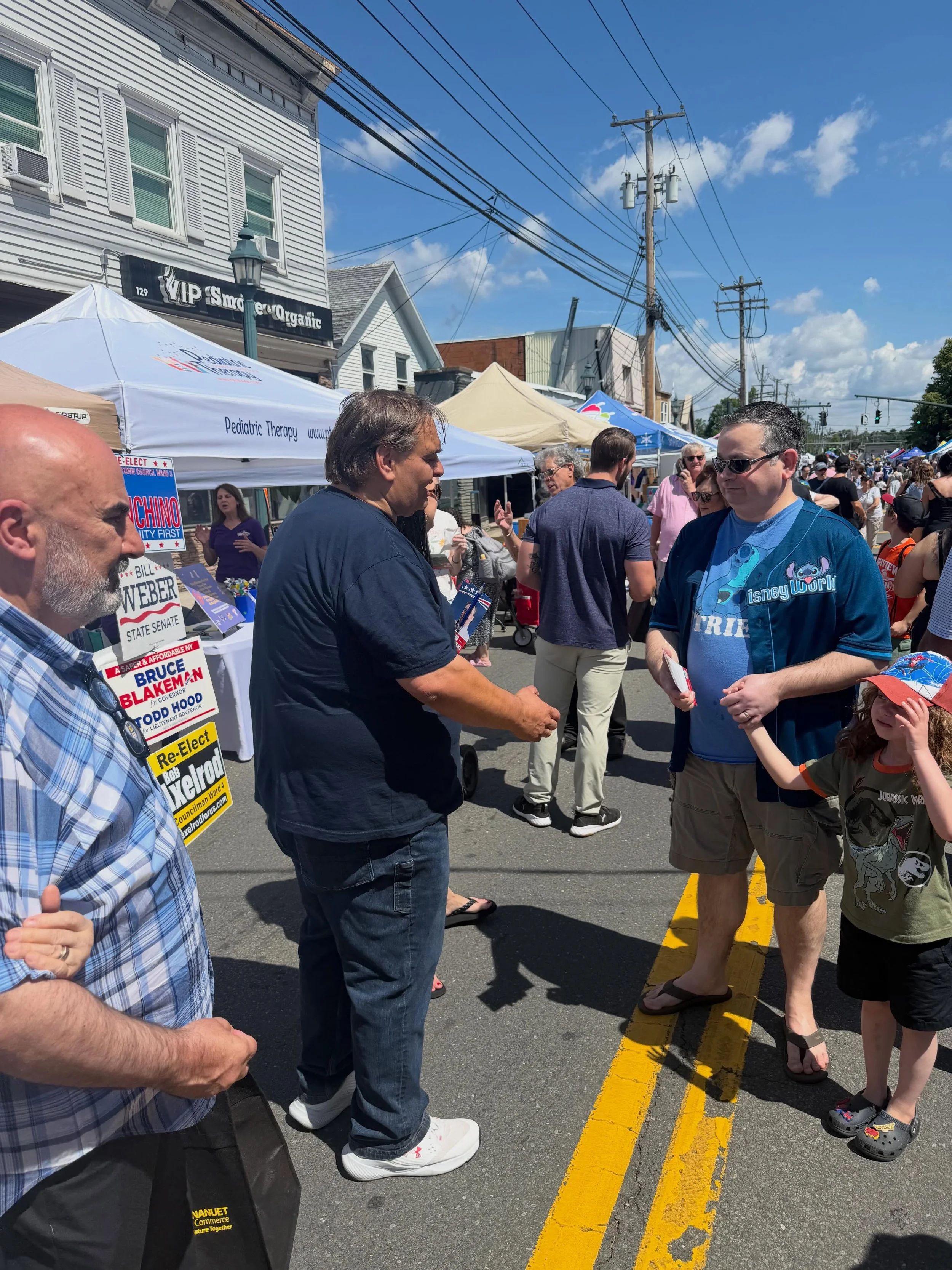 Long day at the Nanuet Street Fair but worth every minute.

Spent the day talking with many residents and hearing their thoughts about the Clarkstown Highway Department. It was great seeing so many familiar faces throughout the day.

I&rsquo;ve worke