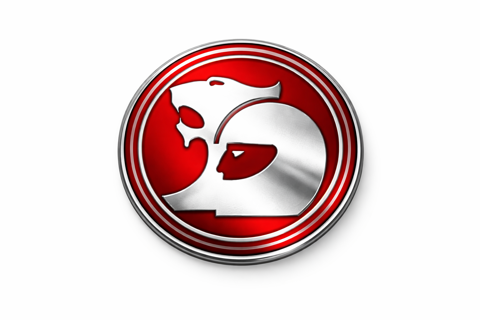 HSV Centre Caps Stickers "RED" (SET OF 4)