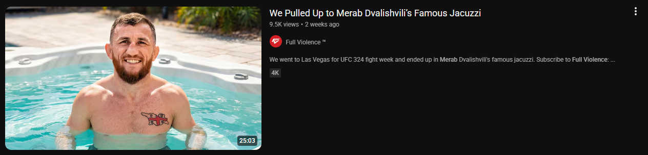 Merab in a jacuzzi, Clipping MMA. Scale MMA.