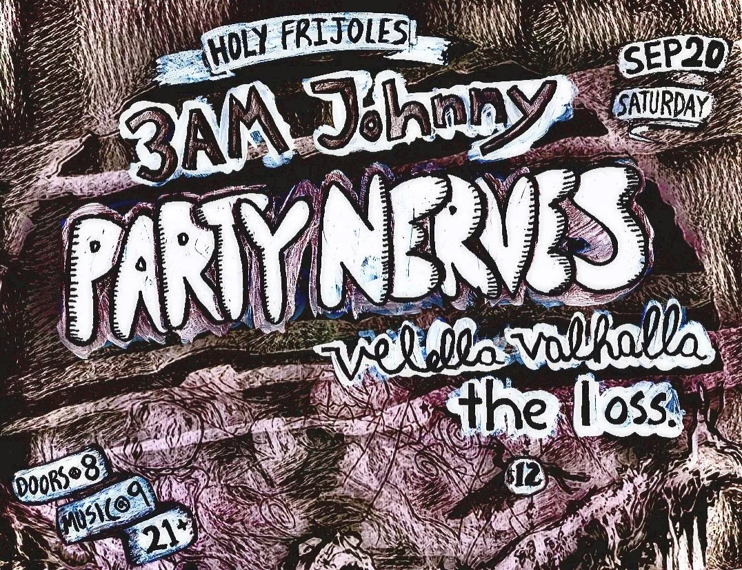 🚨Sept 20th we will be at Frijoles! 

With the very cool, very awesome bands&hellip;

@thelossbmore 

@partynerves 

@3am_johnny 

So come on down to @holyfrijolesmd 
Saturday September 20th 
They have tasty foodz, pinball and us! PLUS those other ea
