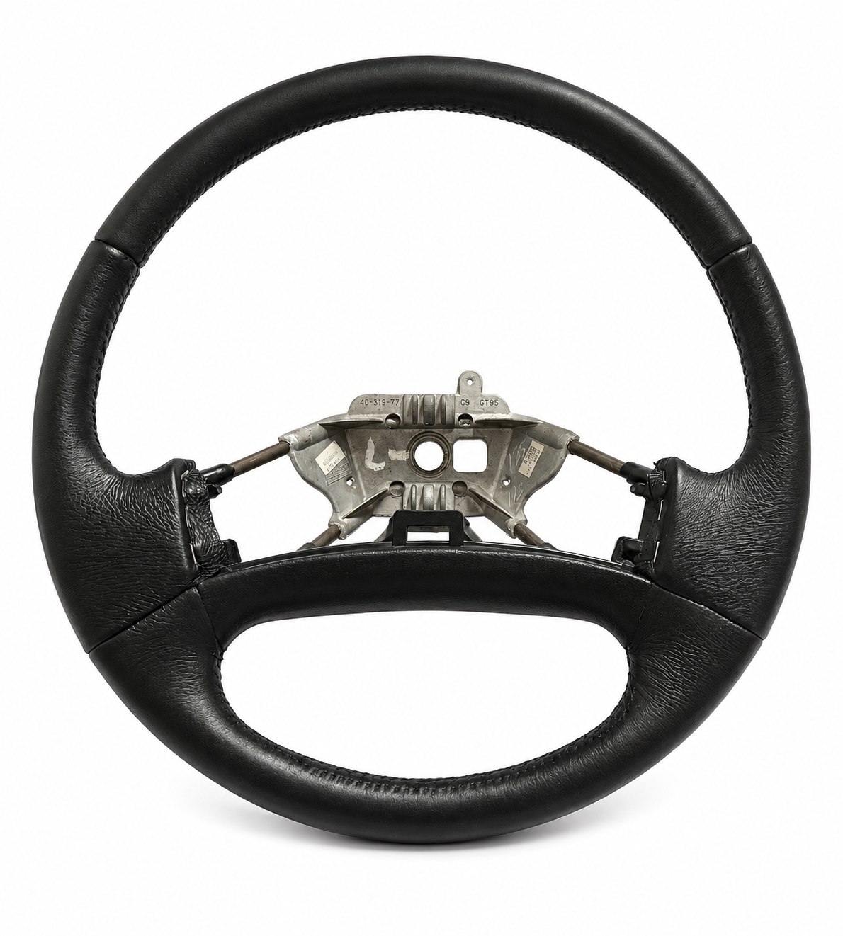 Recovered leather Steering wheel for 1992-1996-F250-leather-steering-wheel