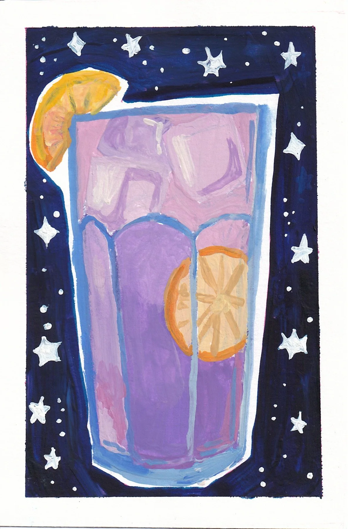 Lavender Lemonade (6x4) Original Painting
