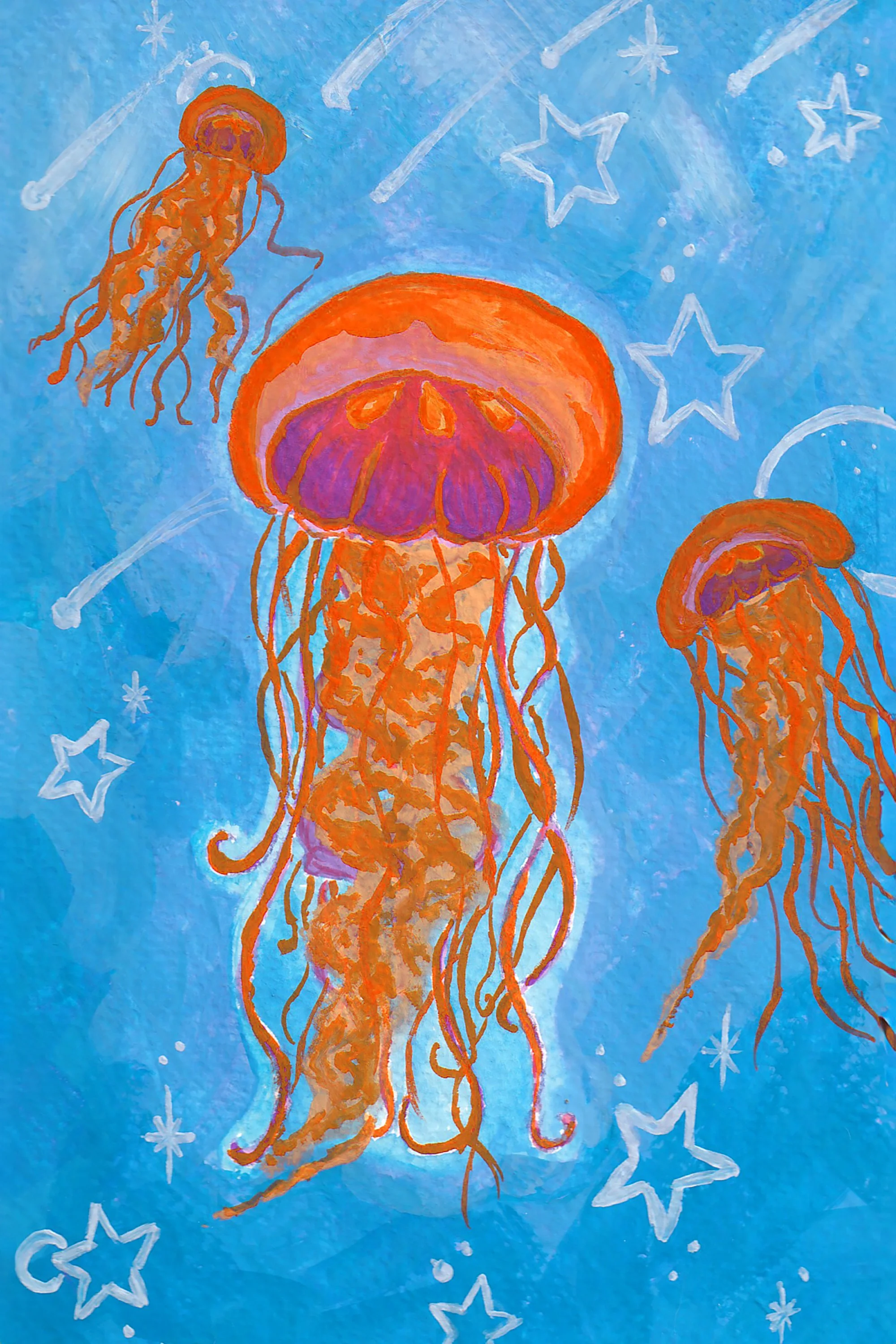 Celestial Jellyfish Print