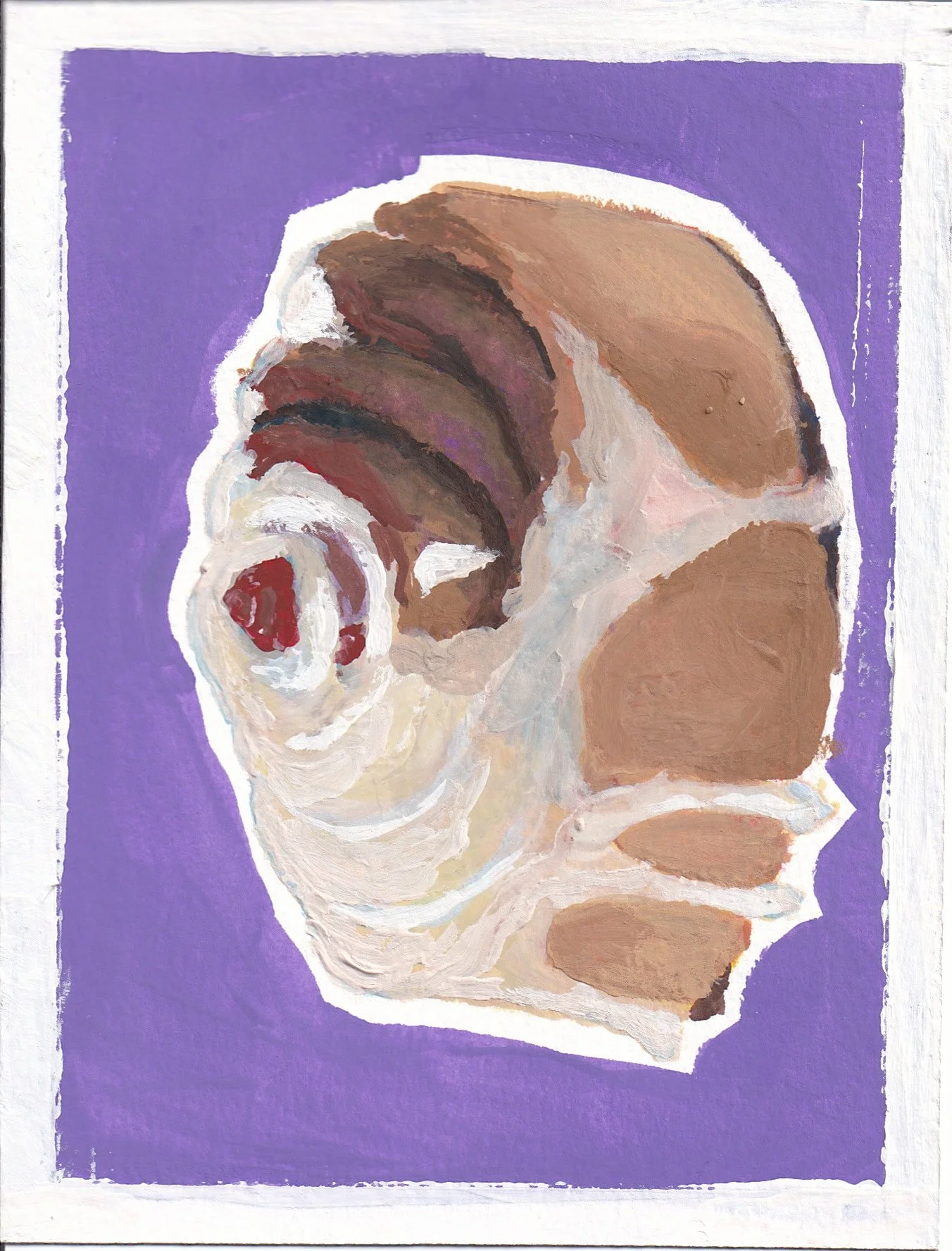 Cinnamon Roll (4.5×6) Original Painting