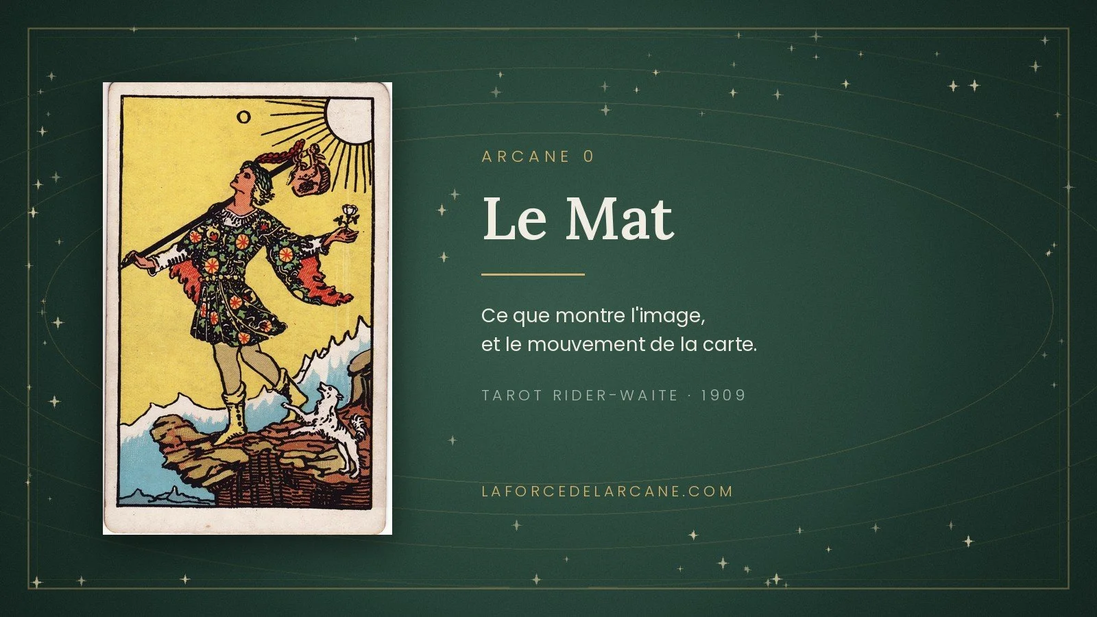 Le Mat dans le tarot Rider-Waite : comment lire la carte
