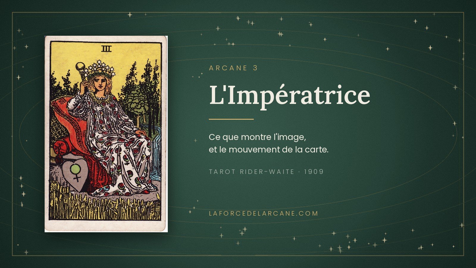 L’Impératrice dans le tarot Rider-Waite : comment lire la carte