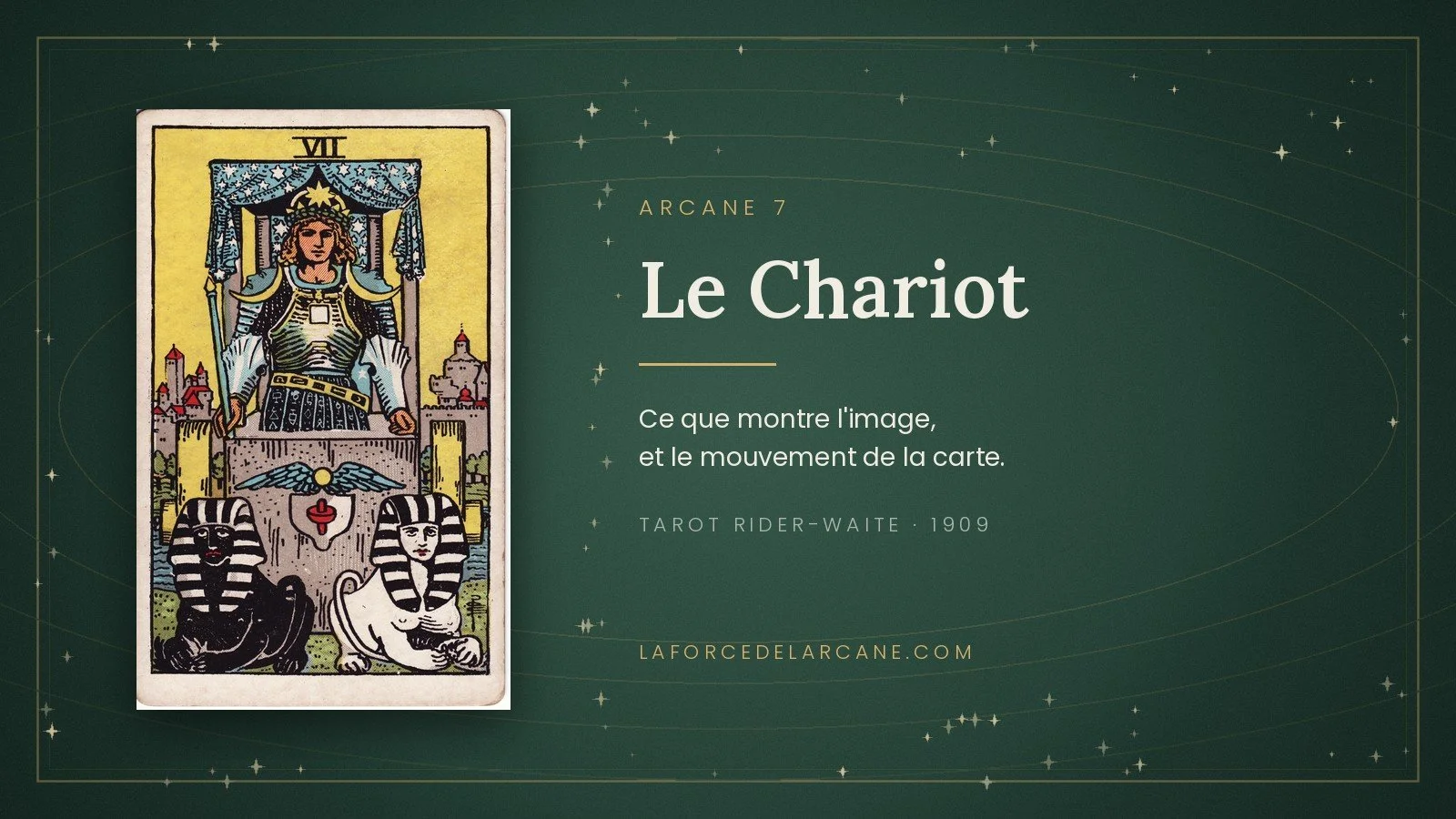 Le Chariot dans le tarot Rider-Waite : comment lire la carte