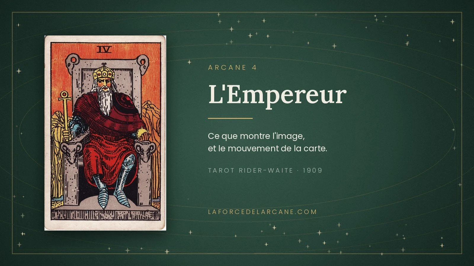 L’Empereur dans le tarot Rider-Waite : comment lire la carte