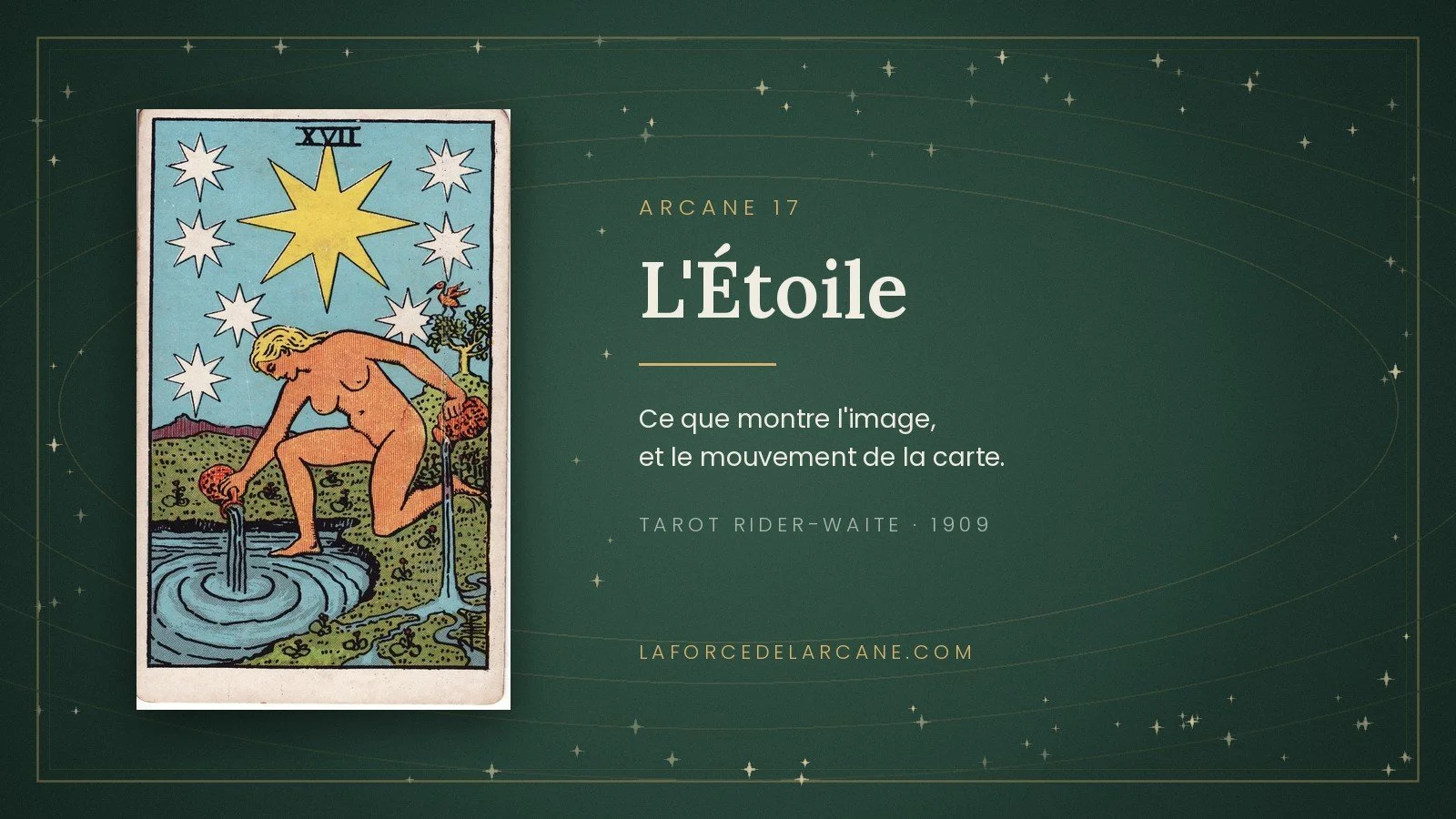 L’Étoile dans le tarot Rider-Waite : comment lire la carte