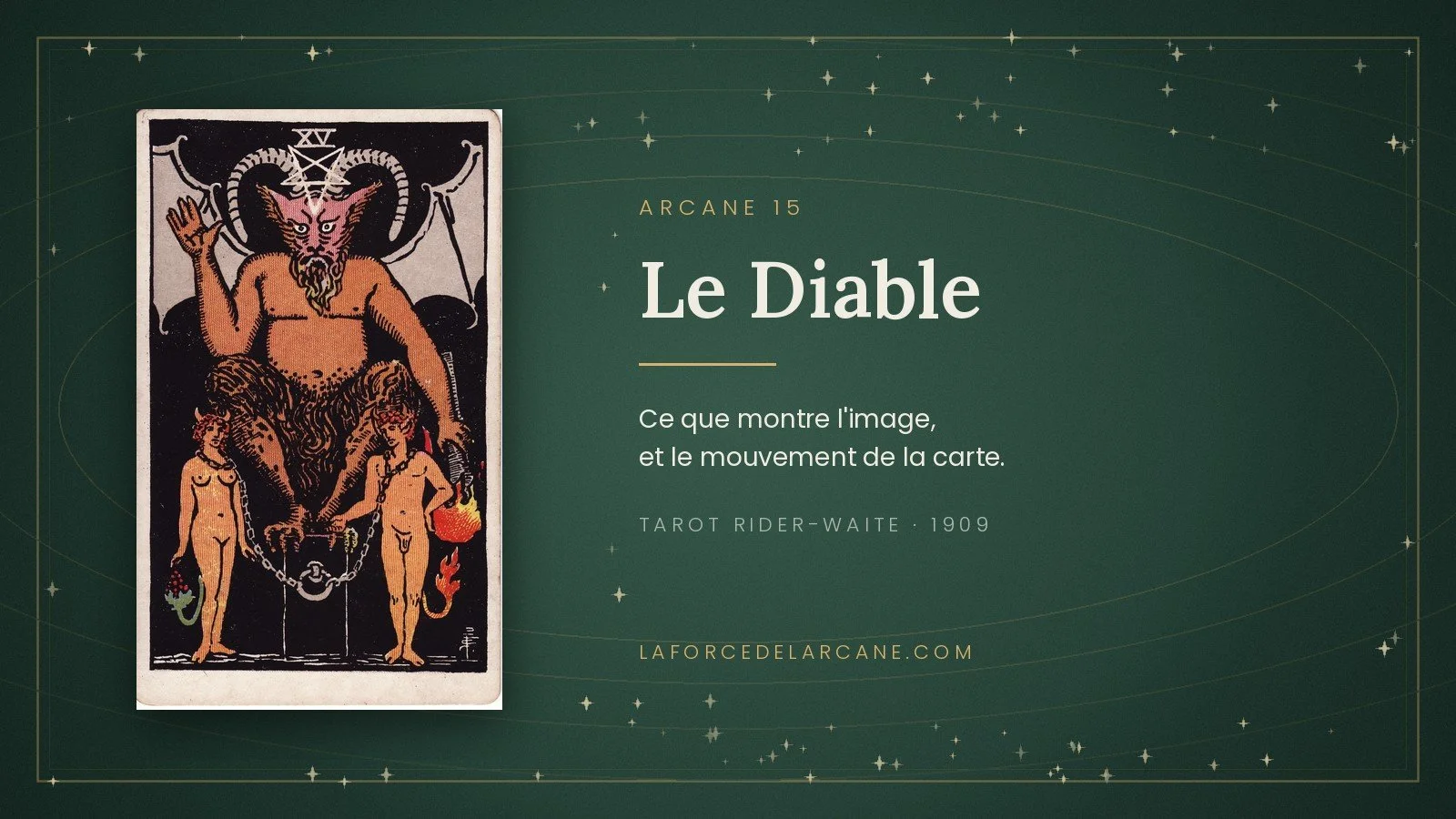 Le Diable dans le tarot Rider-Waite : comment lire la carte