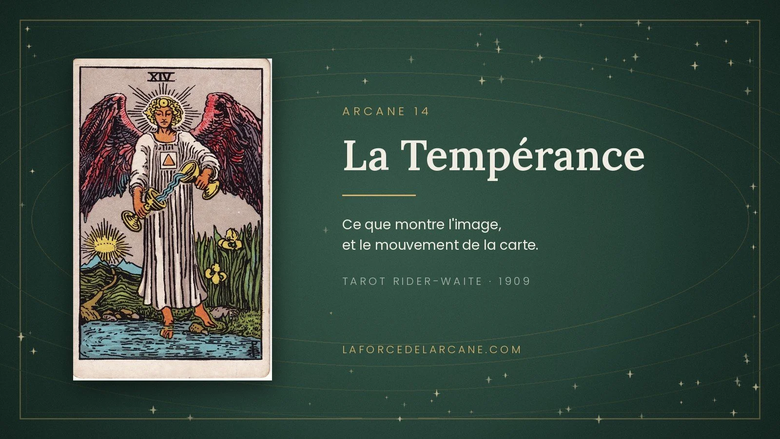 La Tempérance dans le tarot Rider-Waite : comment lire la carte