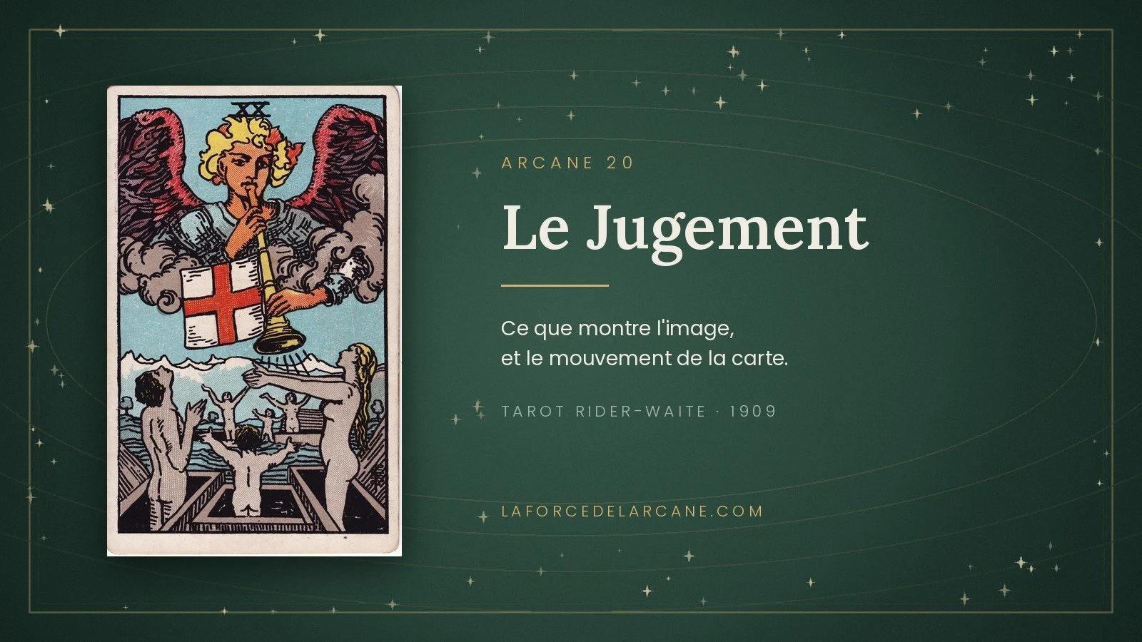 Le Jugement dans le tarot Rider-Waite : comment lire la carte