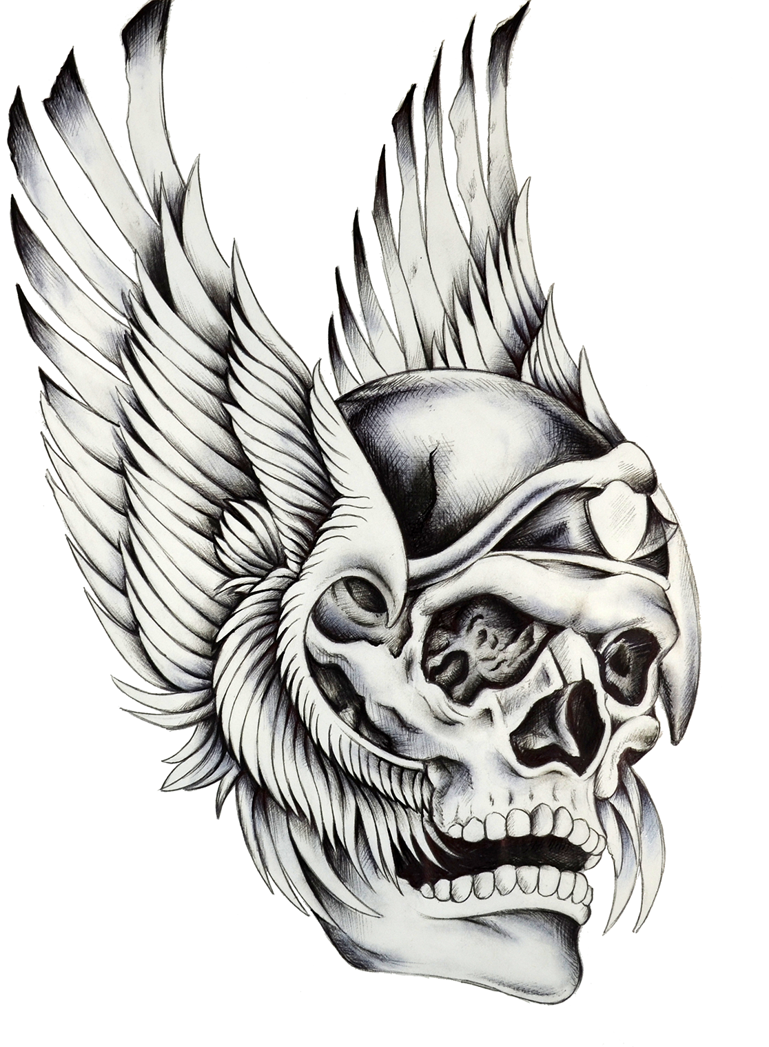 AIRFORCE SKULL TATOO