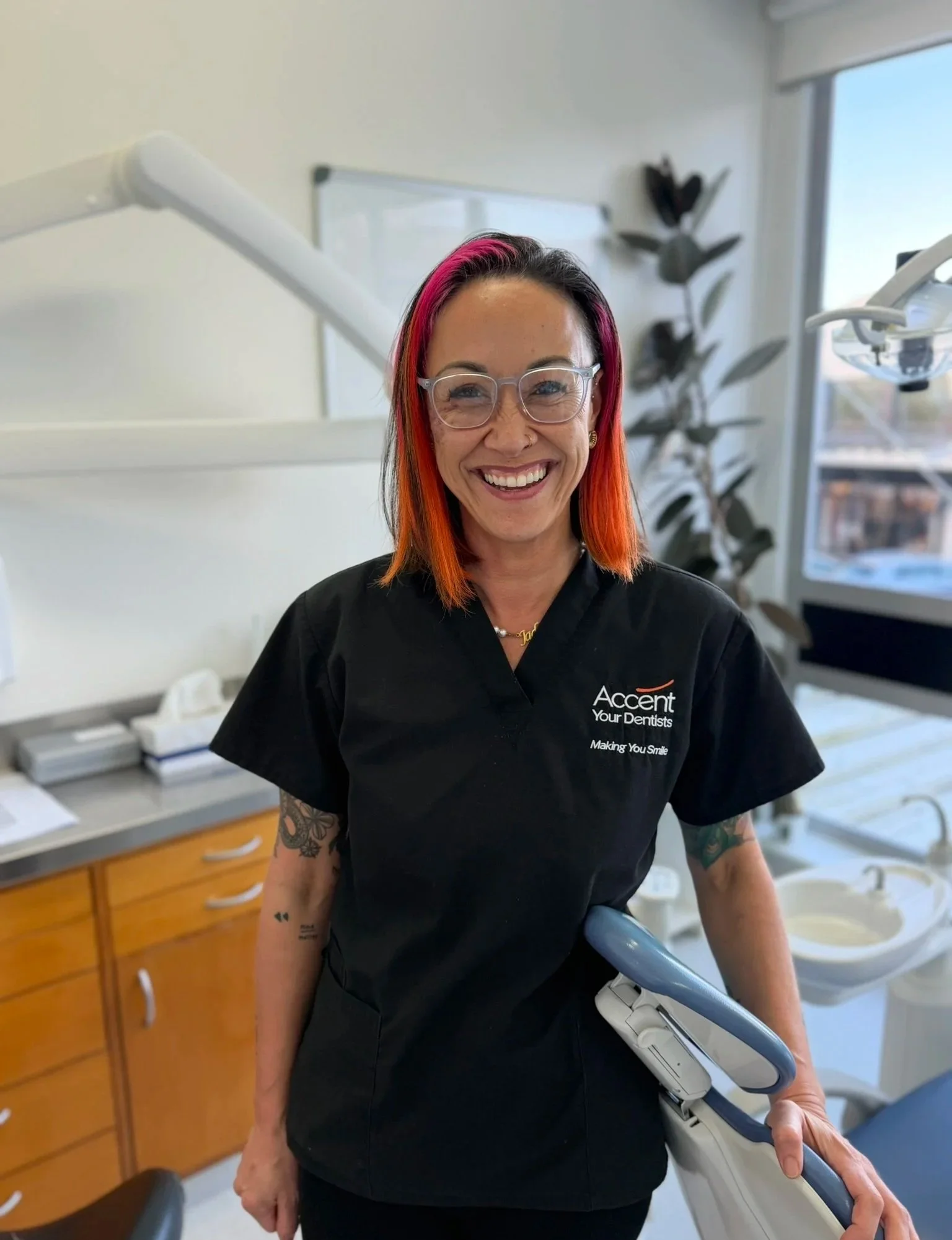 Jade Hobbs, dental hygienist at Accent Your Dentist in Ponsonby, Auckland, providing professional teeth cleaning and preventive dental care.