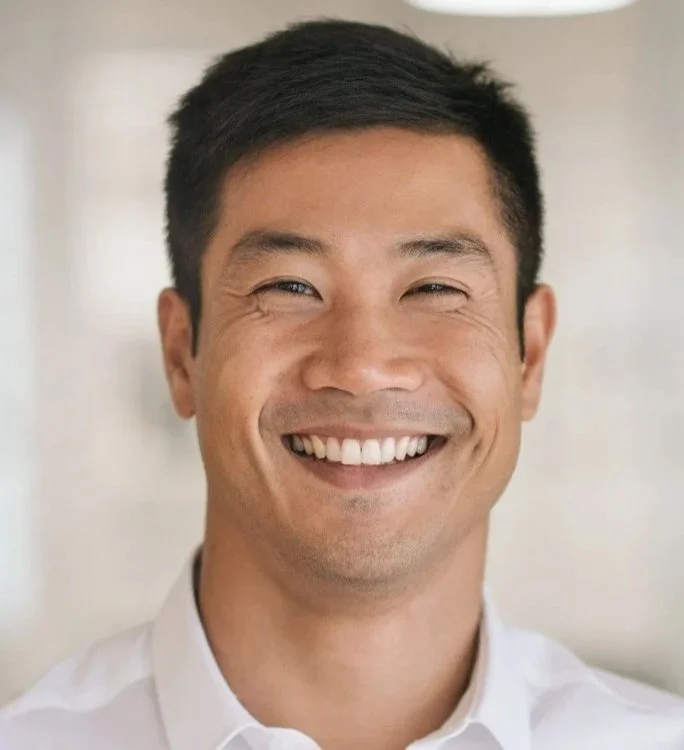 Asian male patient receiving minimally invasive dental treatment at Accent Your Dentist in Ponsonby, Auckland.