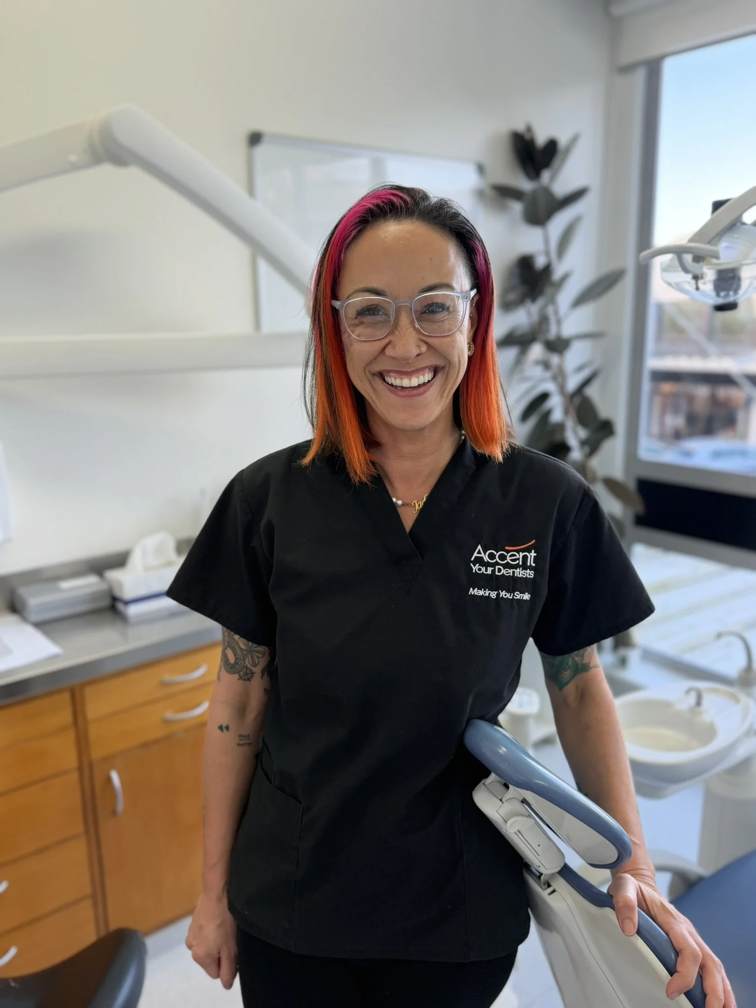 Jade Hobbs, dental hygienist at Accent Your Dentist in Ponsonby, Auckland, providing professional teeth cleaning and preventive dental care.