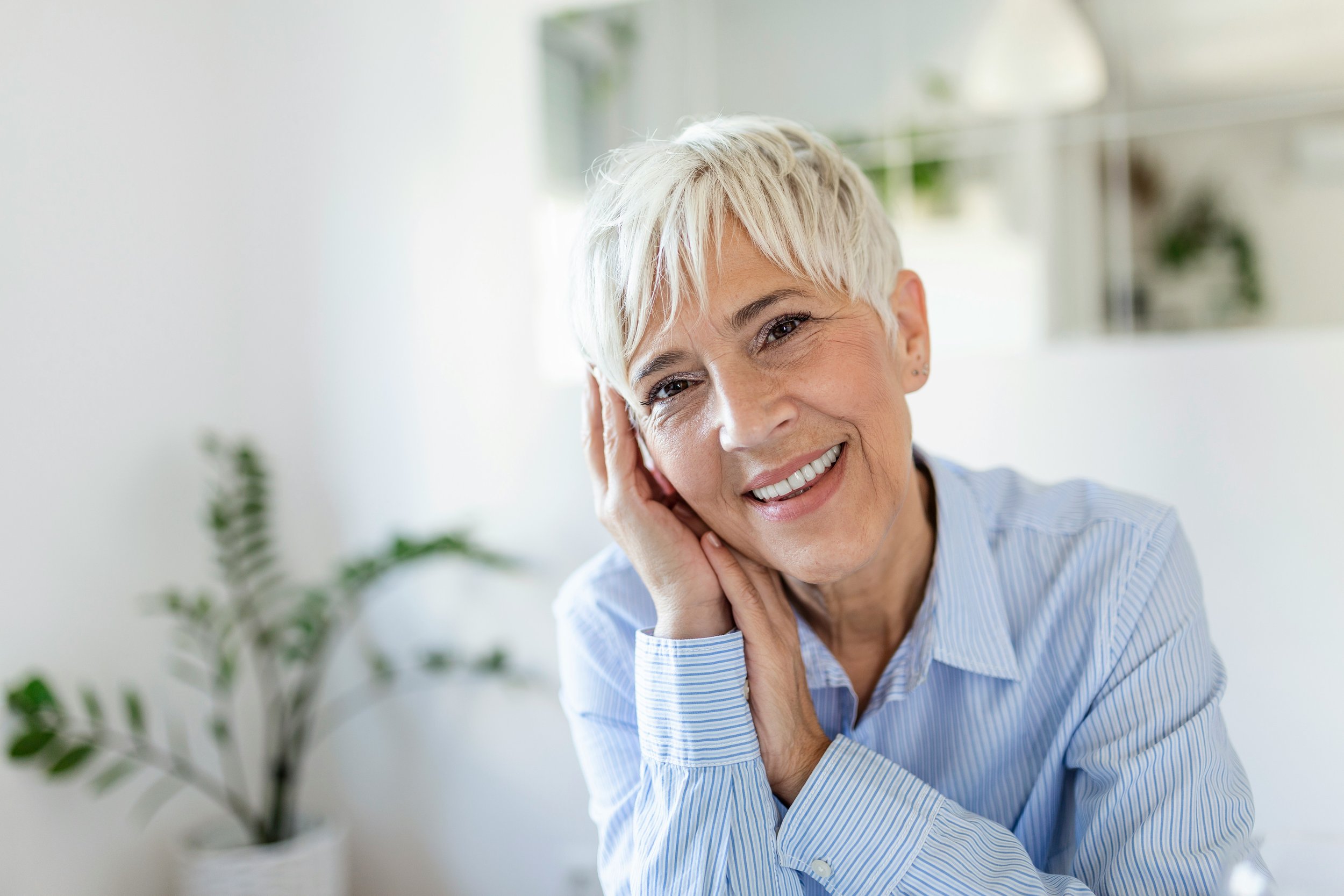 Smiling older woman being provided a comfortable dental consultation focused on communication and personalised care at Accent Your Dentist.