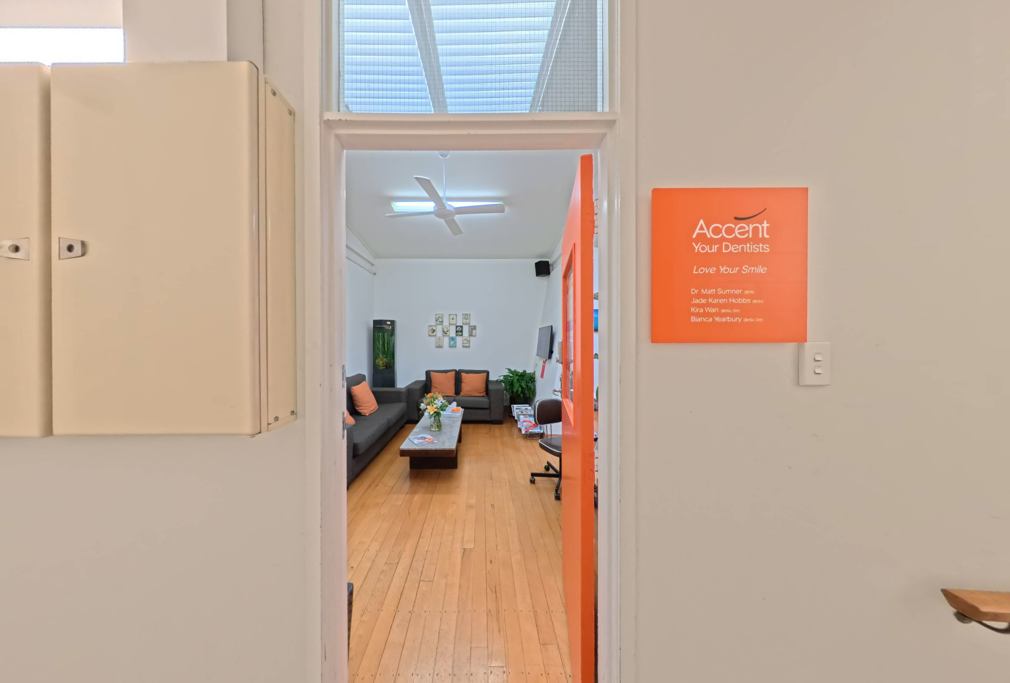 Welcoming interior of Accent Dentists, showcasing our boutique dental clinic in Ponsonby, Auckland.