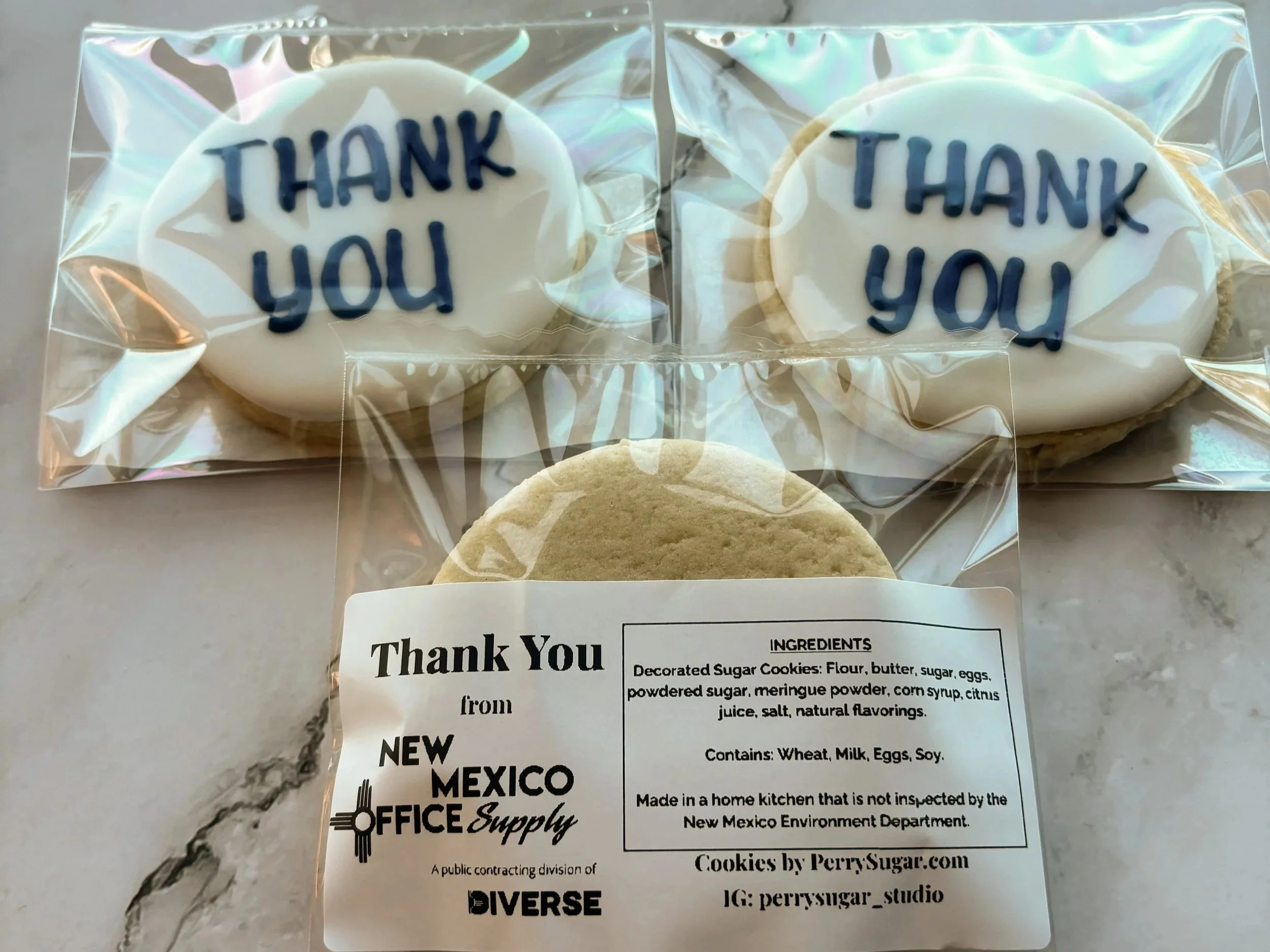 Corporate Gifting - Thank You cookies for clients