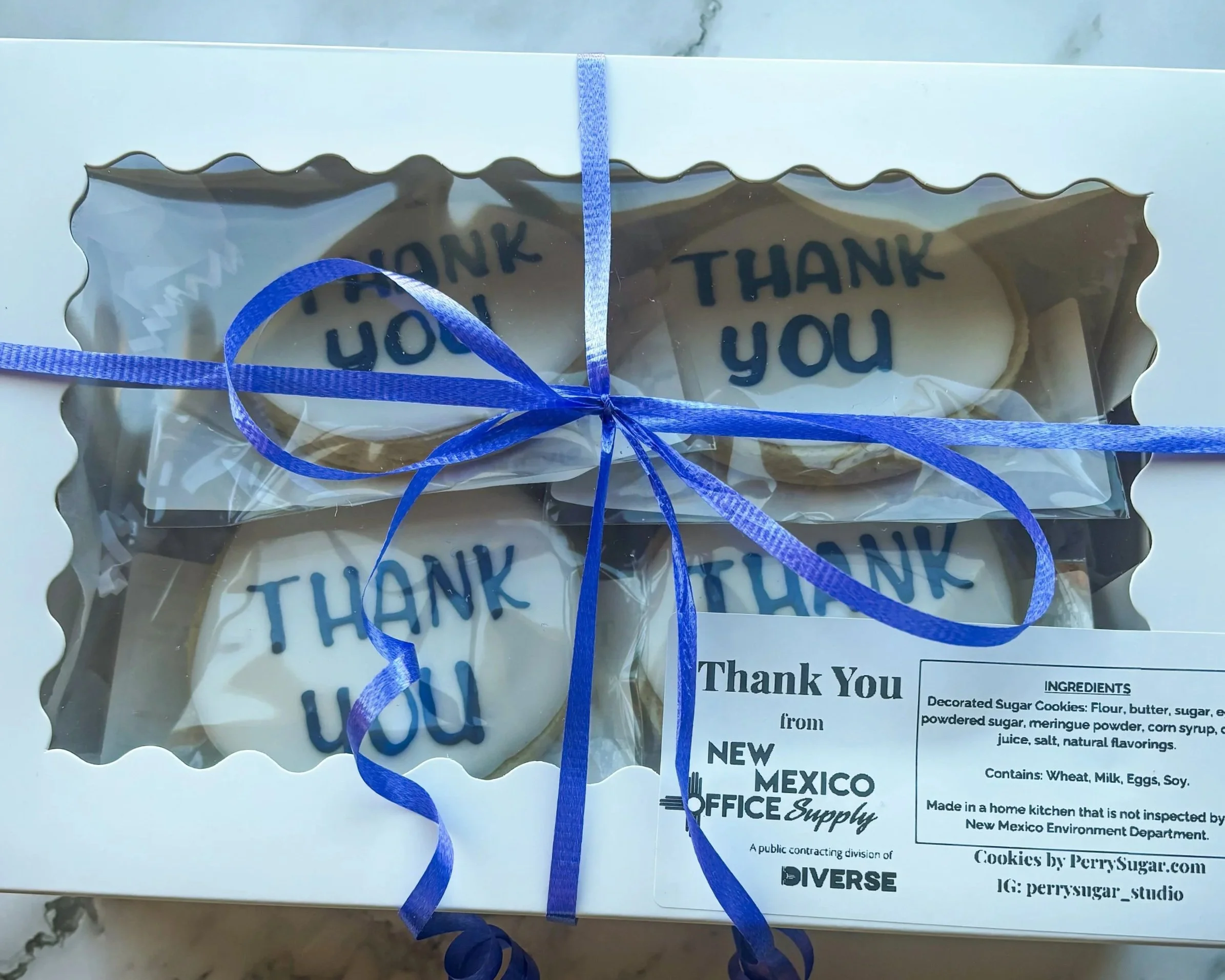 Corporate Gifting - Thank You cookies for clients