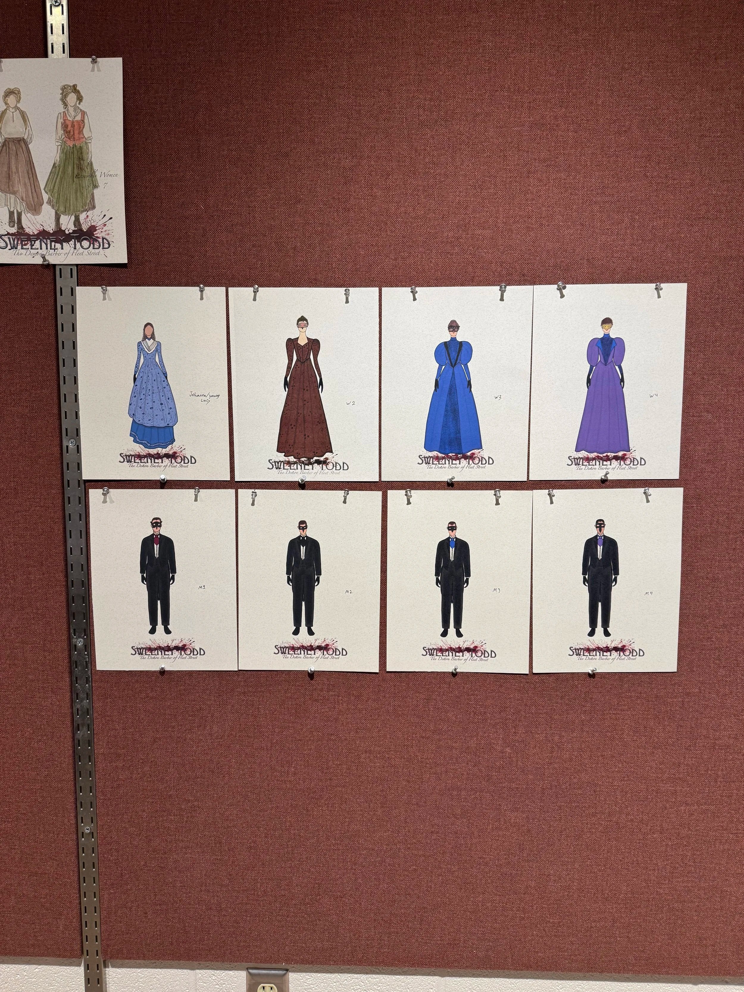 Renderings for the "Poor Thing" masked ball sequence in Act 1
