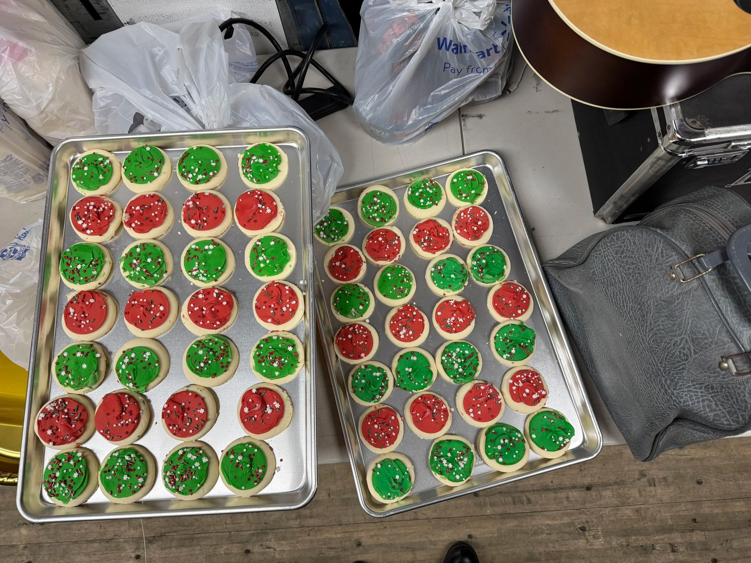 Cookie treys that I designed and put together for the WWE Christmas double taping in Grand Rapids, Michigan 