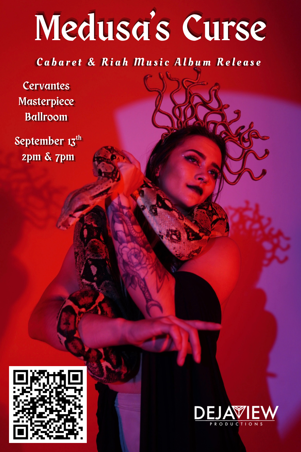Medusa's Curse: Cabaret by Dejaview Productions and Album Release by Riah Music 