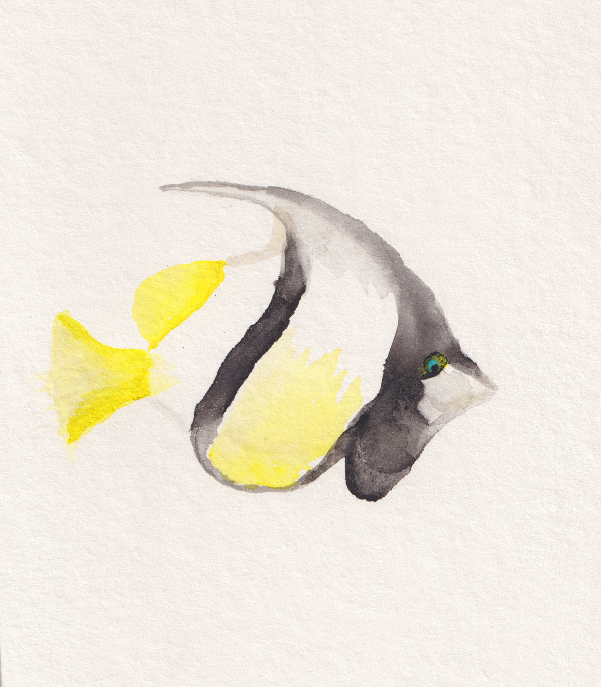 Butterfly Fish - Watercolor Original Painting