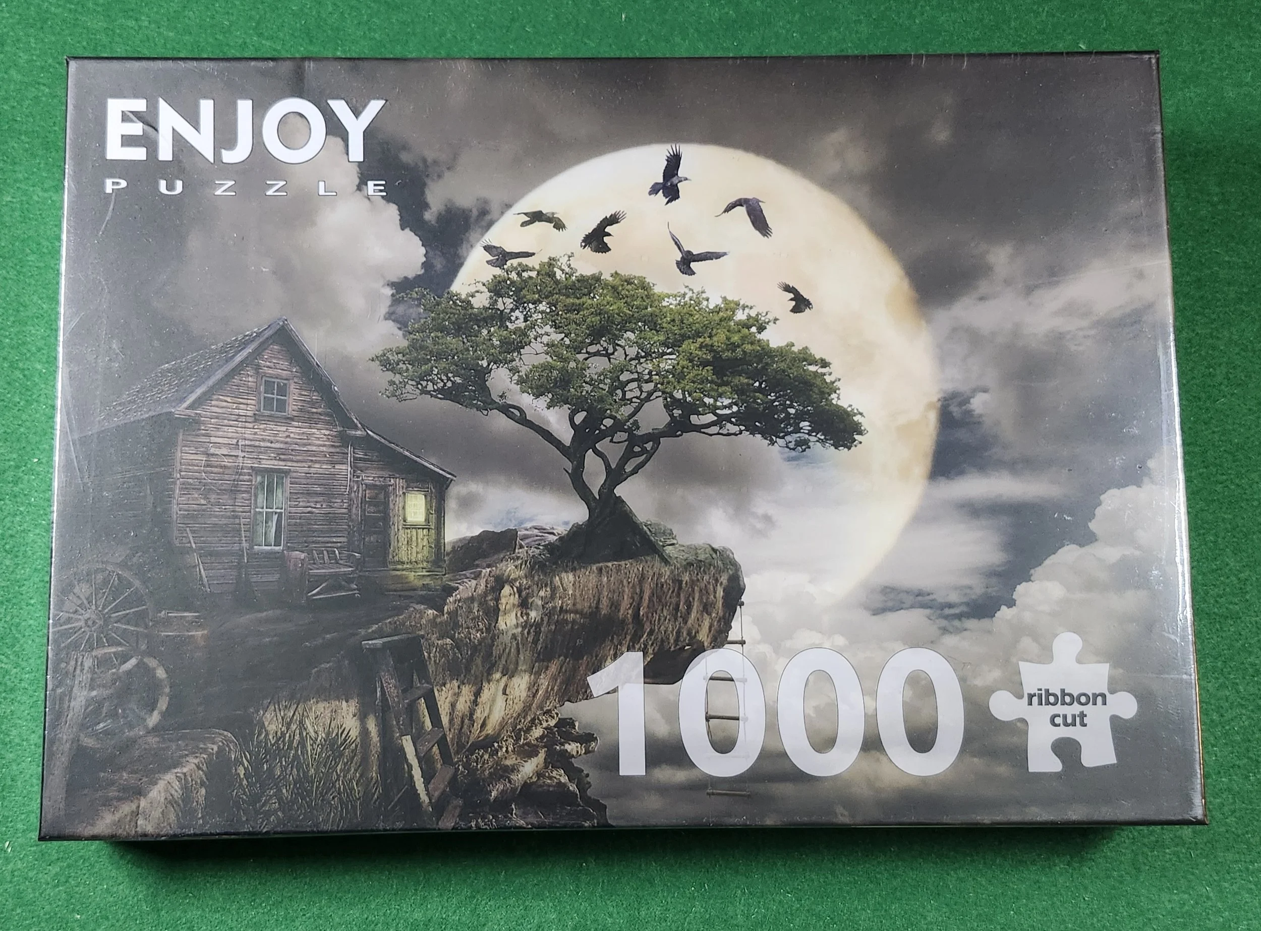 A LOG CABIN ON A CLIFF