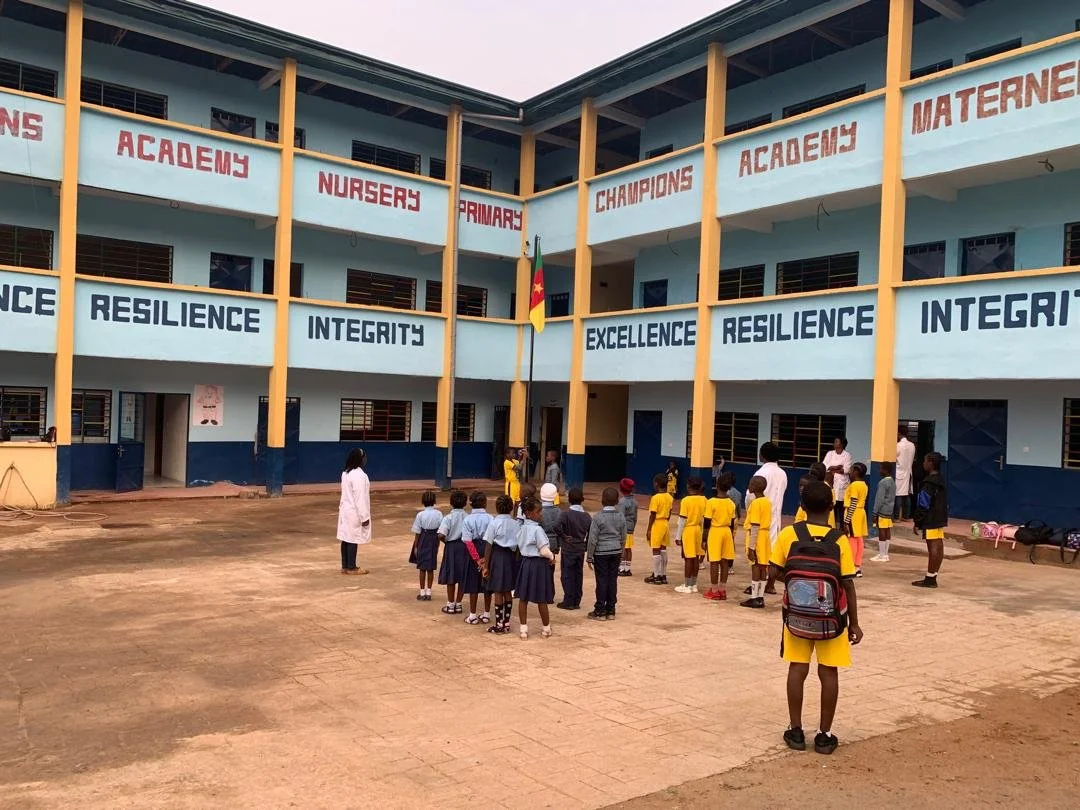Morning assembly at Champions Academy