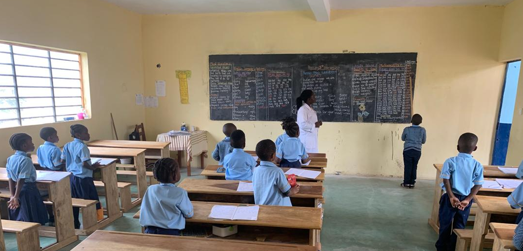 Guided instruction during classroom learning.