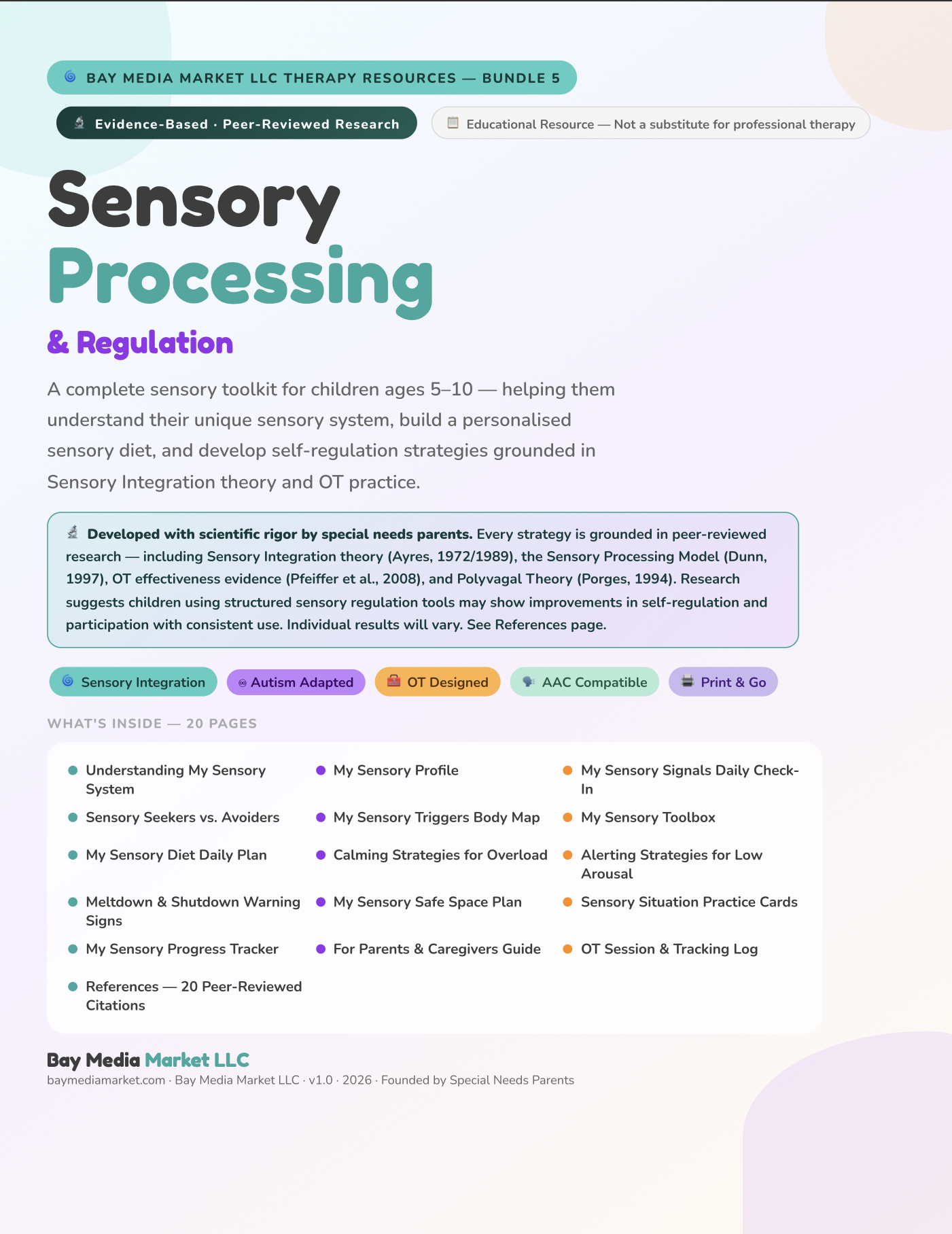 Sensory Processing & Regulation Bundle
