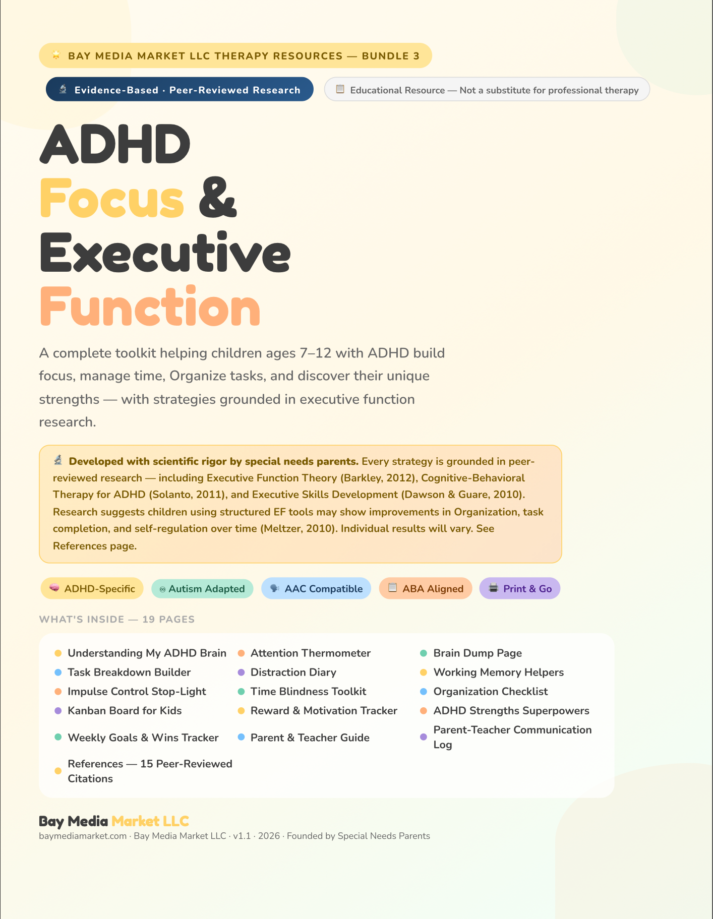 ADHD Focus & Executive Function Bundle