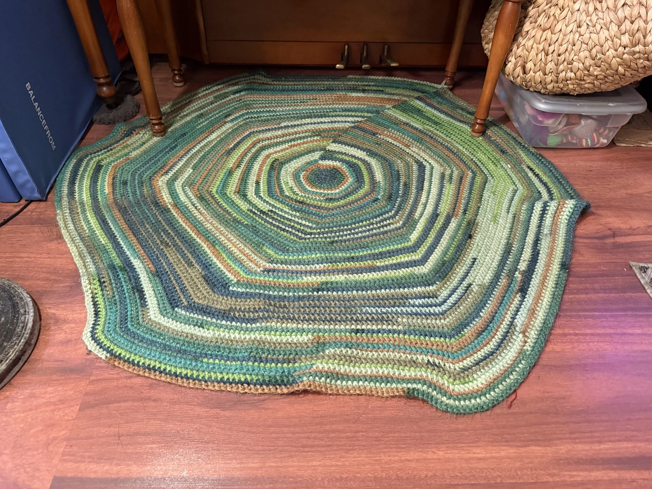 Multi-Shade Green Rug