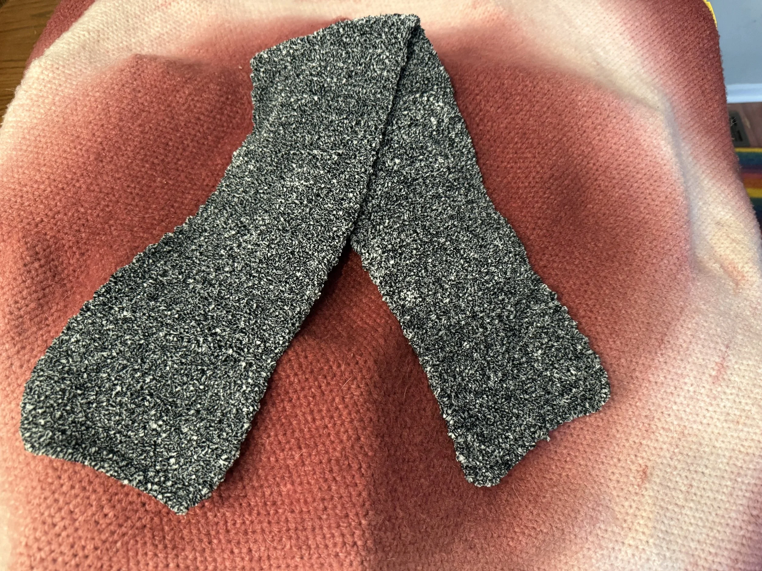 Black/White Neck Warmer