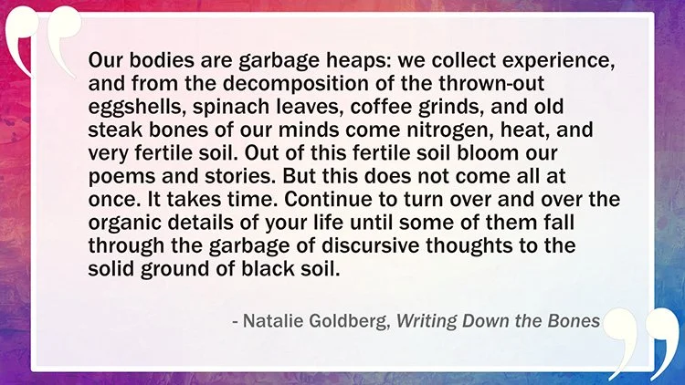 composting your writing natalie goldberg