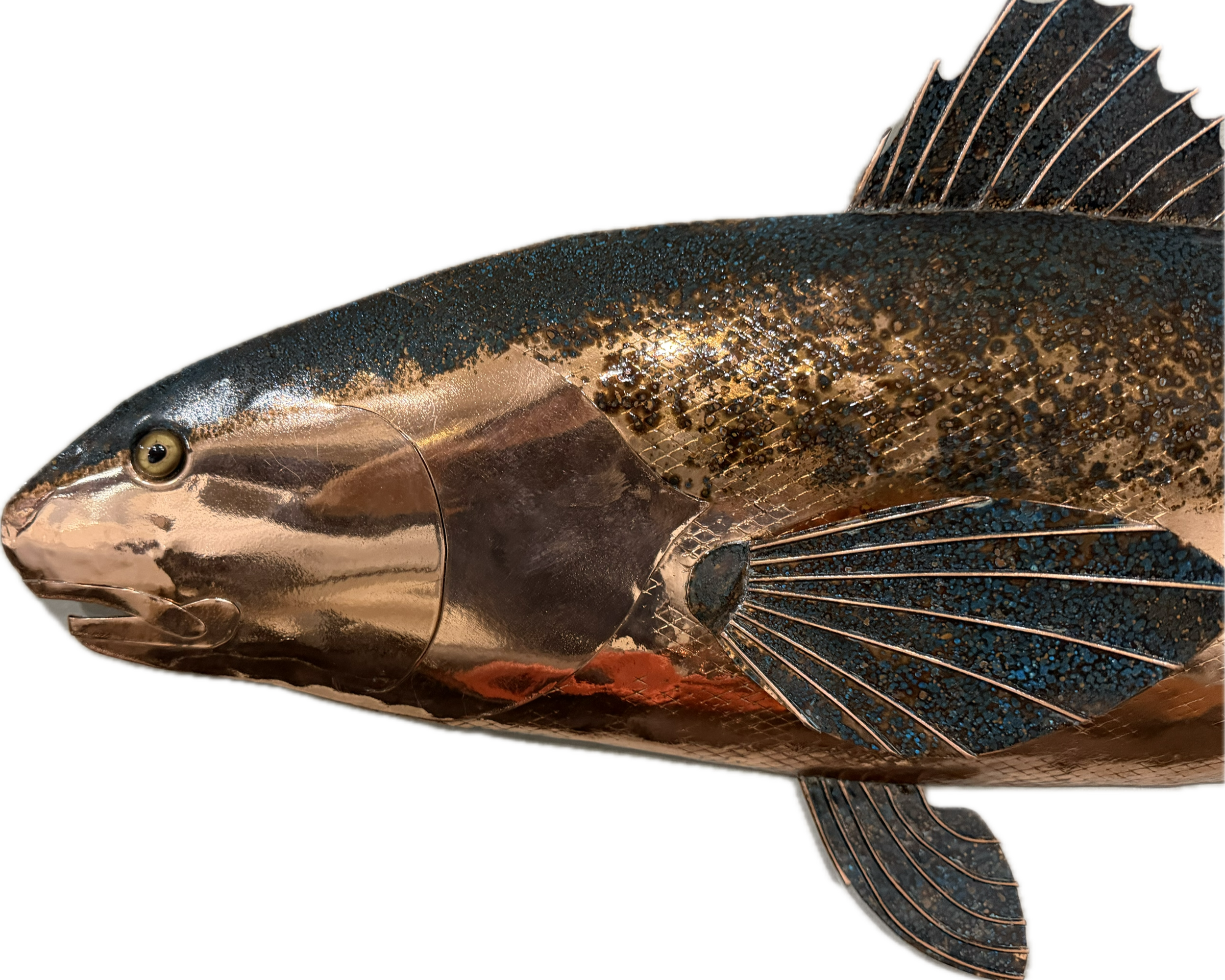 Copper Red Drum Wall Mount 36" with Pantene