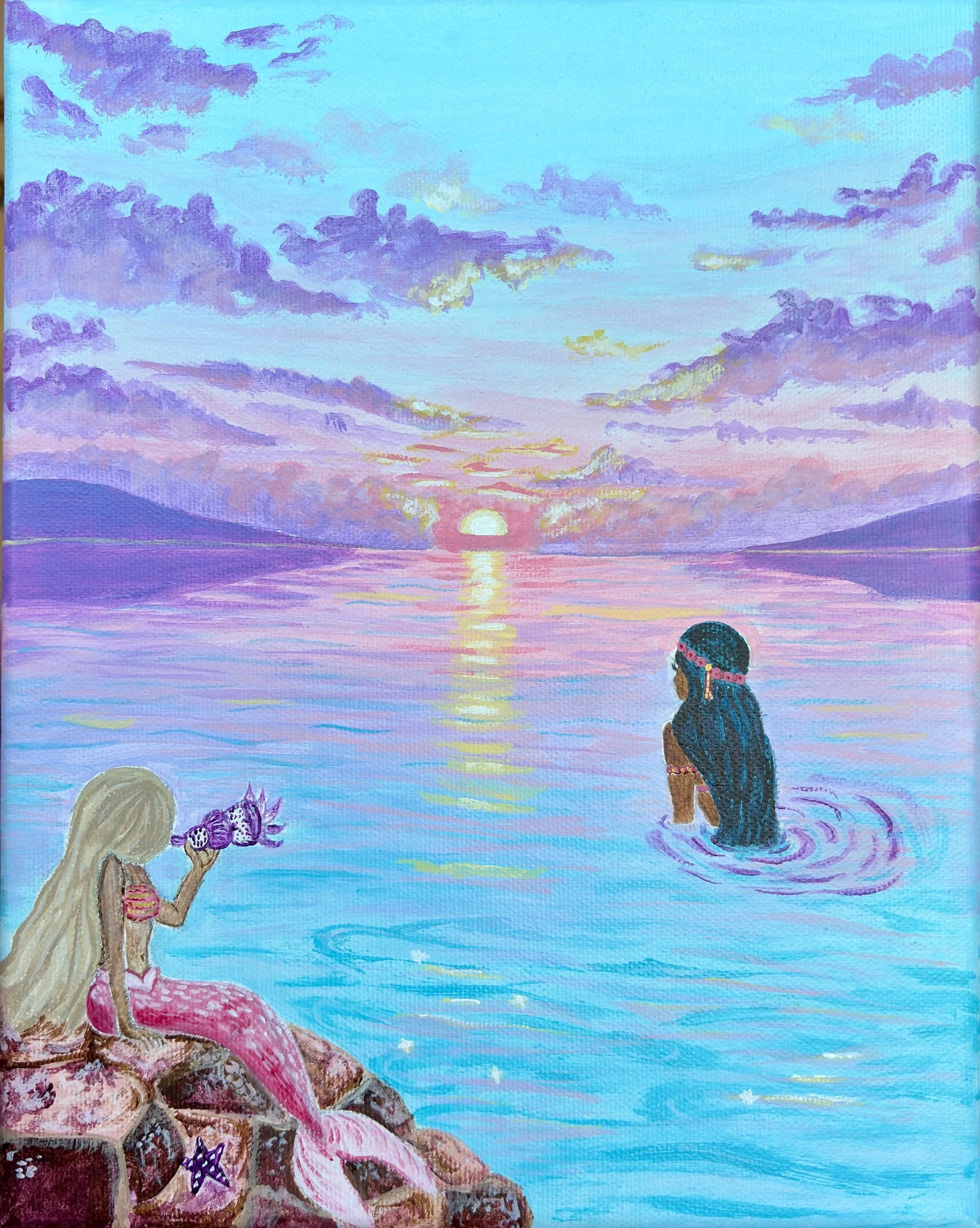 'Daughter's of the Tide' 8x10 acrylic on canvas