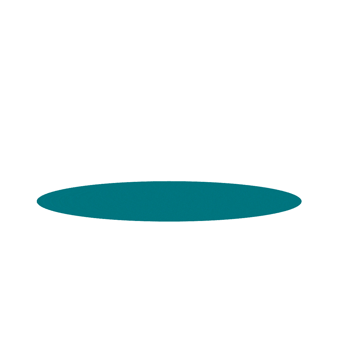 A teal background with a darker teal elliptical shadow in the center.