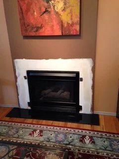 Fireplace Mantle - Before & After
