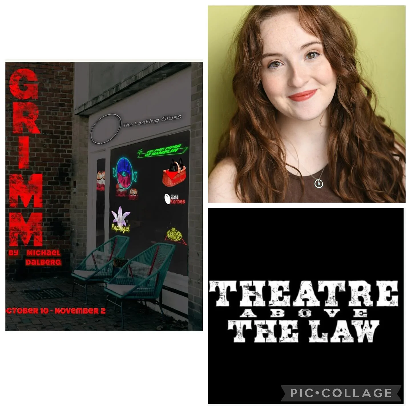 Late late late but SO excited to announce that I am in the cast of Grimm at Theatre Above the Law!!! We open next week, and we are having a BLAST making this silly, dark, weird, and fun little show! Tix in my bio, come celebrate spooky szn with some 