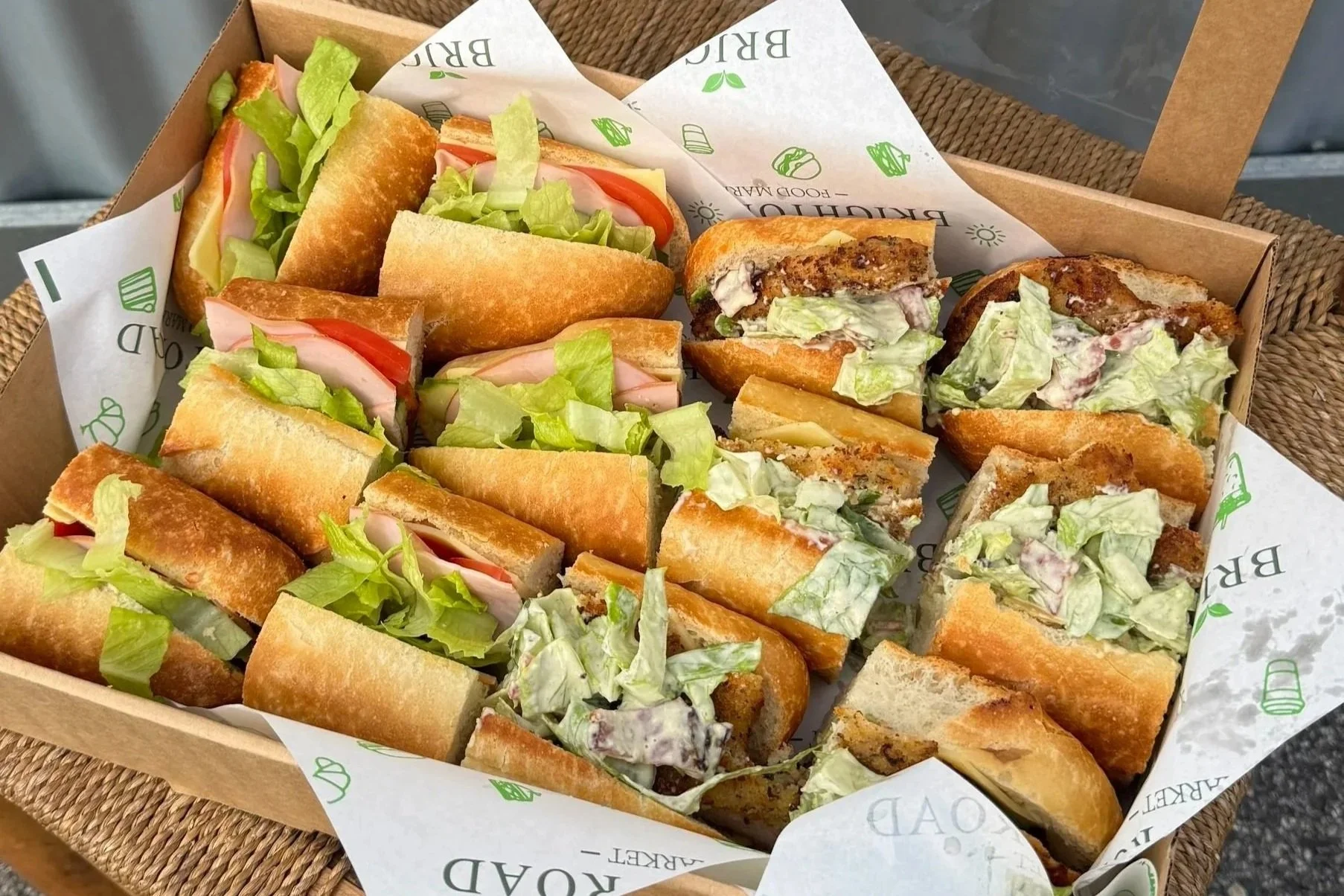 Mixed Premium Crusty Rolls Box