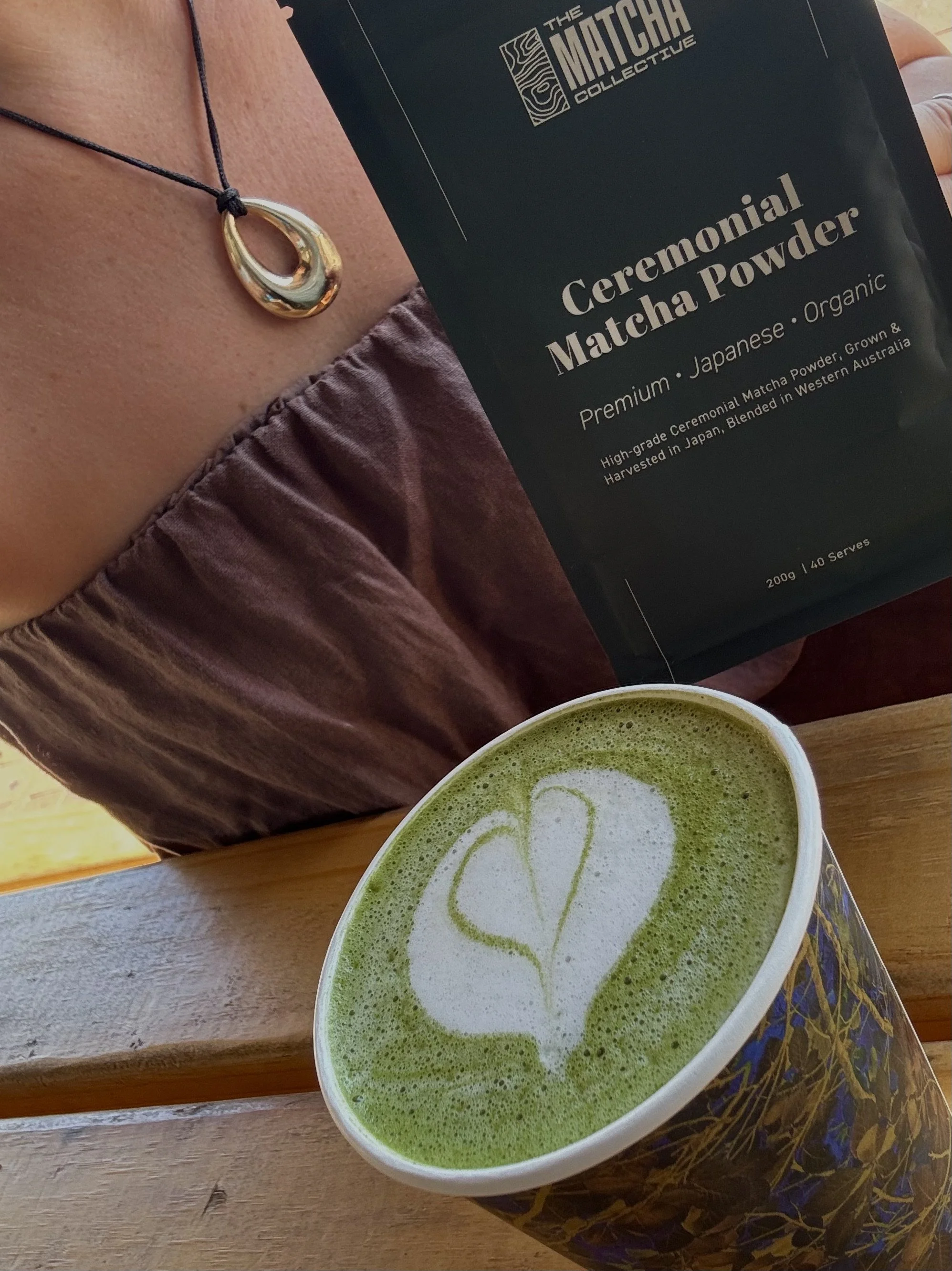 Matcha Latte in Brighton Road Food Market